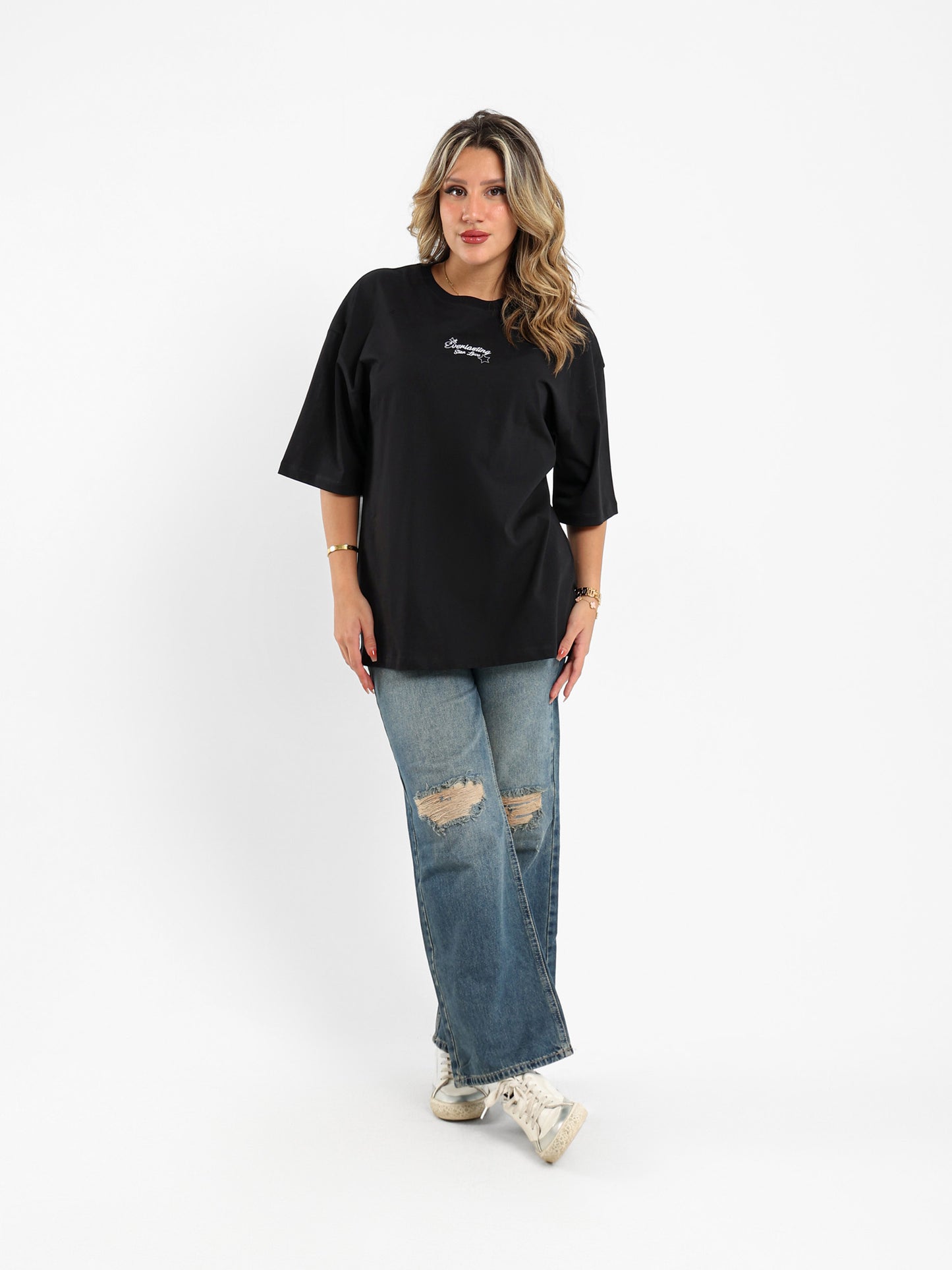 Star Printed Oversized T-Shirt