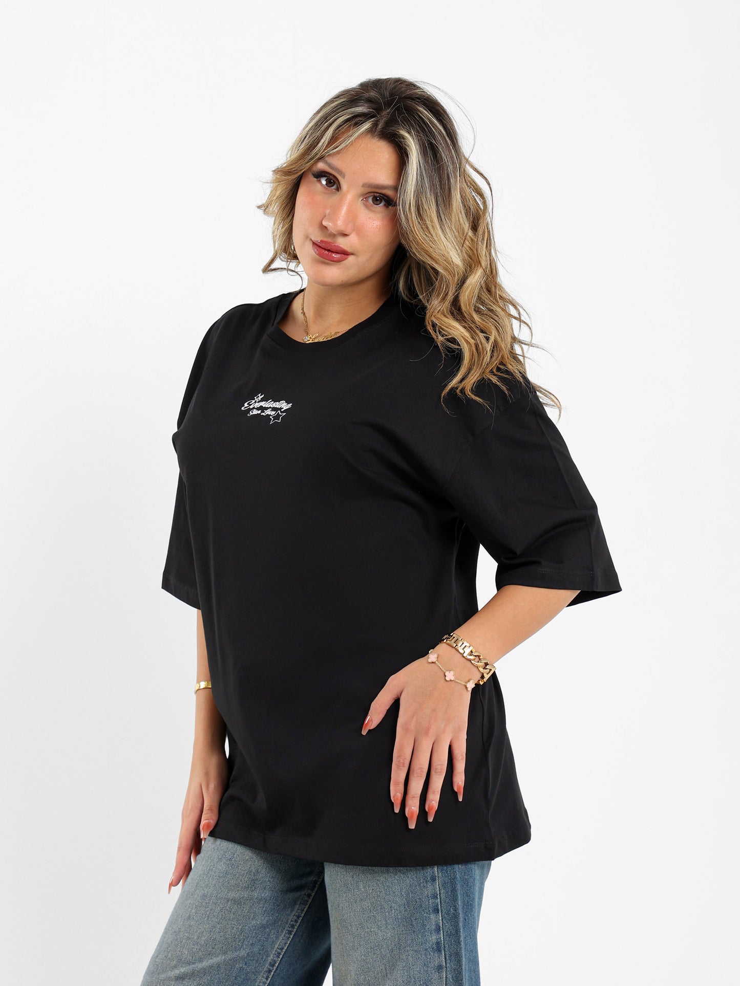 Star Printed Oversized T-Shirt