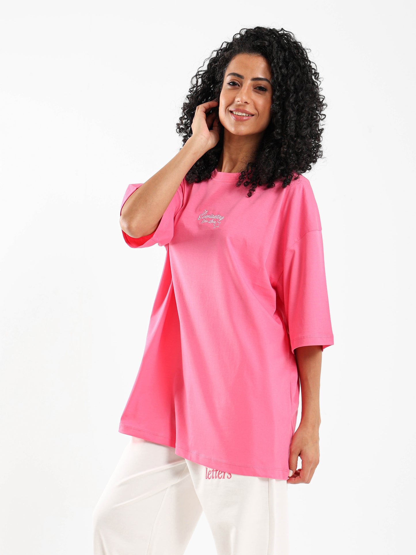 Star Printed Oversized T-Shirt
