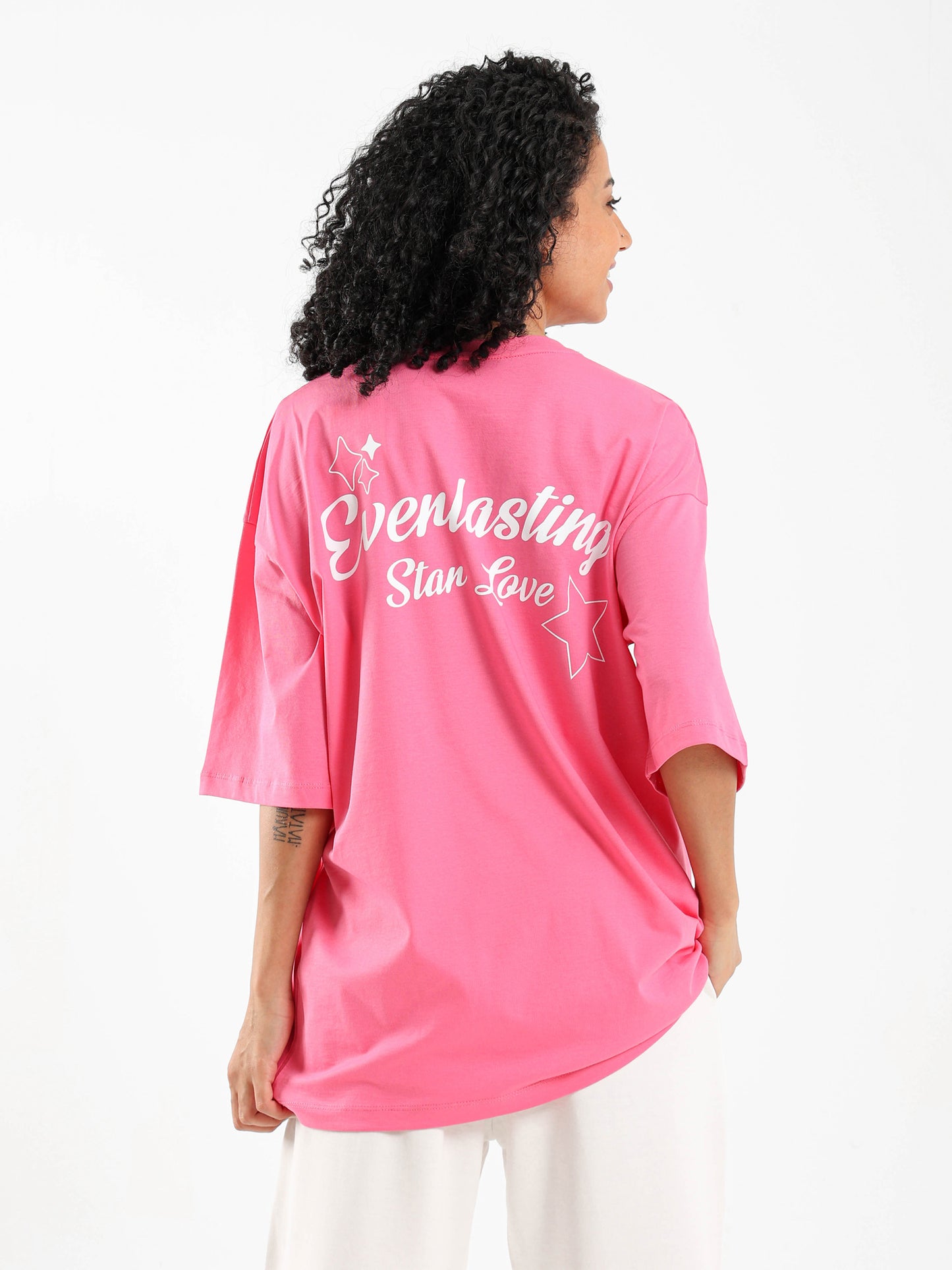 Star Printed Oversized T-Shirt