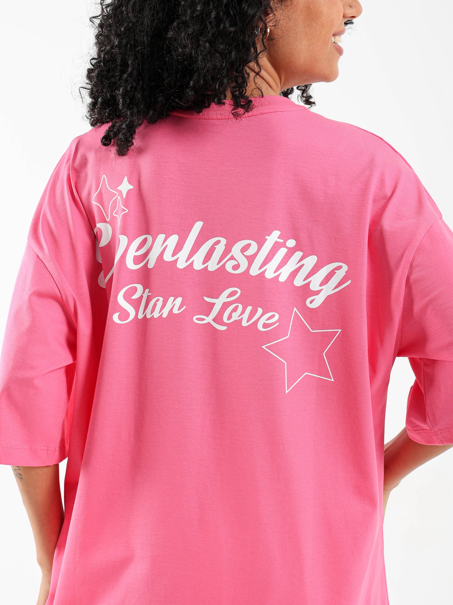 Star Printed Oversized T-Shirt