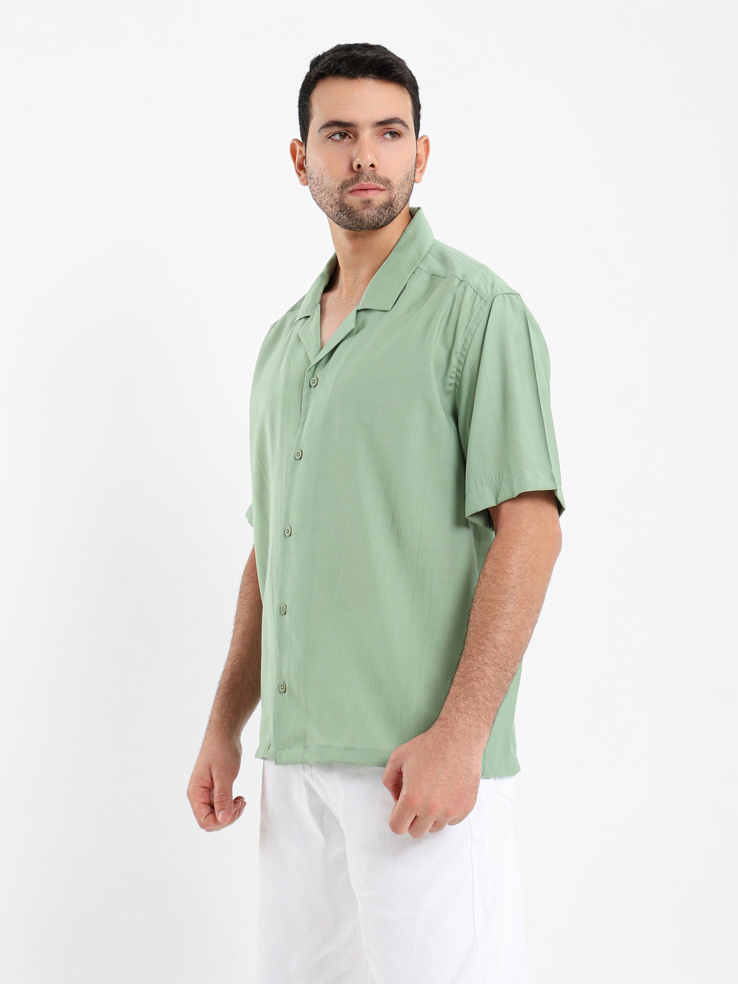 Textured Half Sleeves Shirt