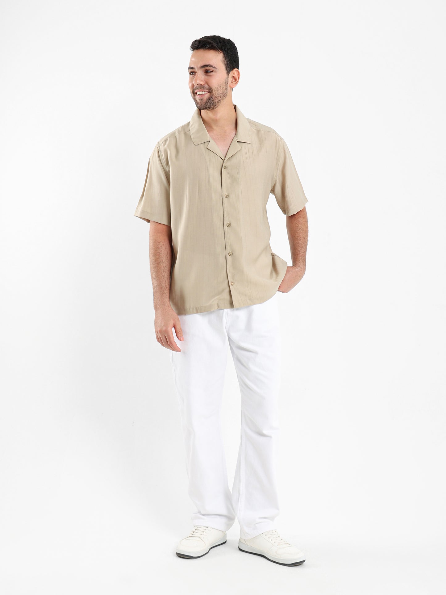 Textured Half Sleeves Shirt