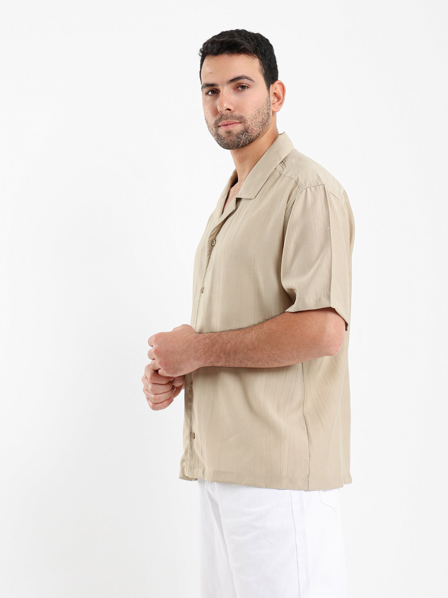 Textured Half Sleeves Shirt