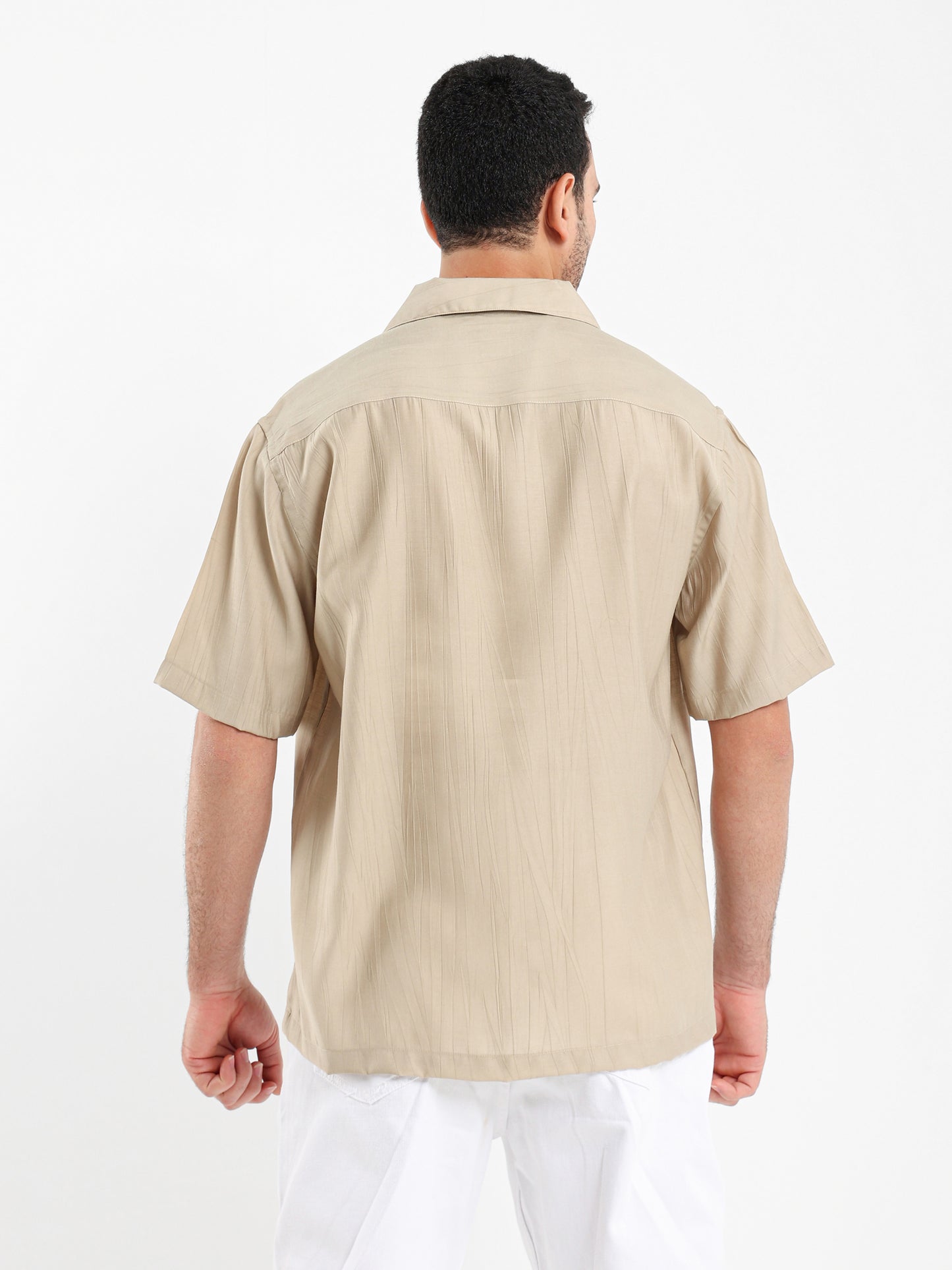 Textured Half Sleeves Shirt