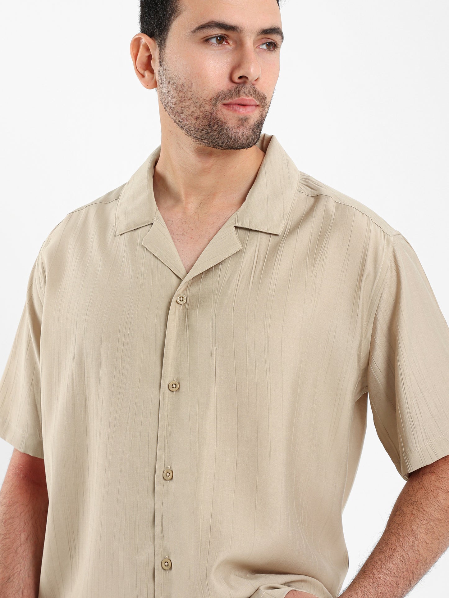 Textured Half Sleeves Shirt