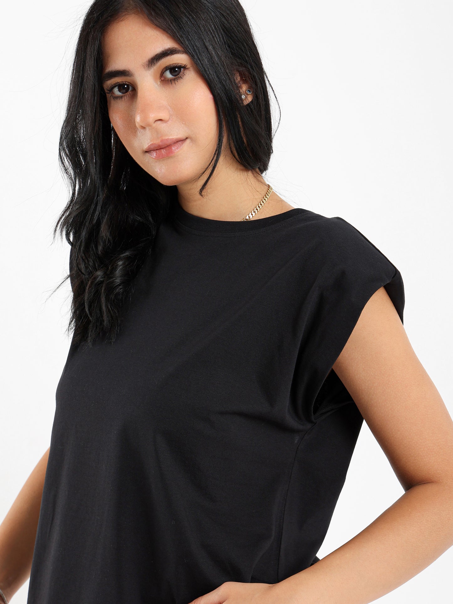 Padded Cap Sleeves Top