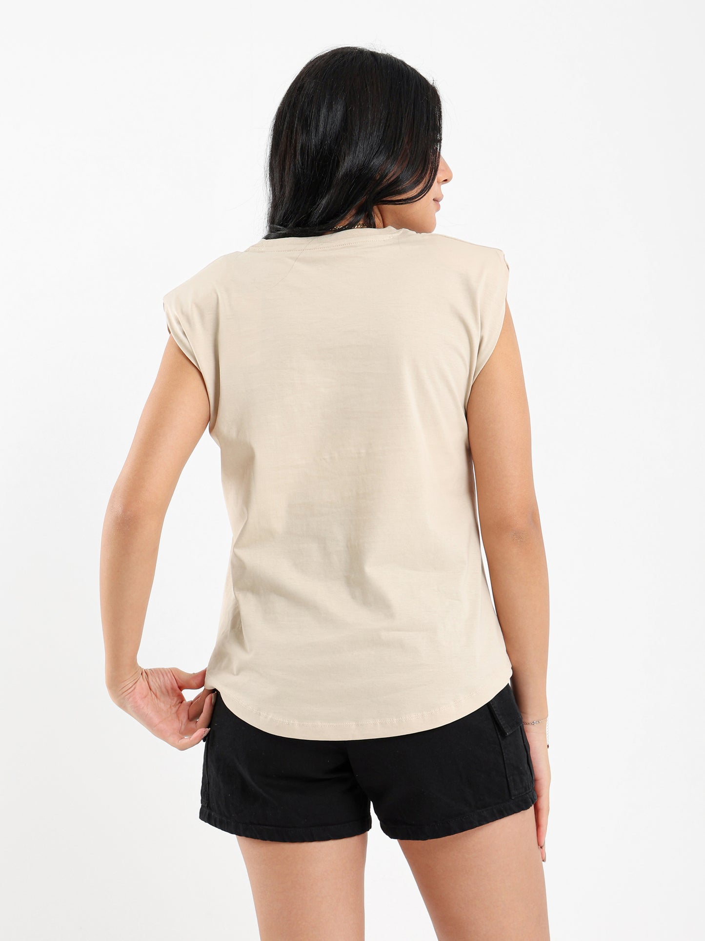 Padded Cap Sleeves Top