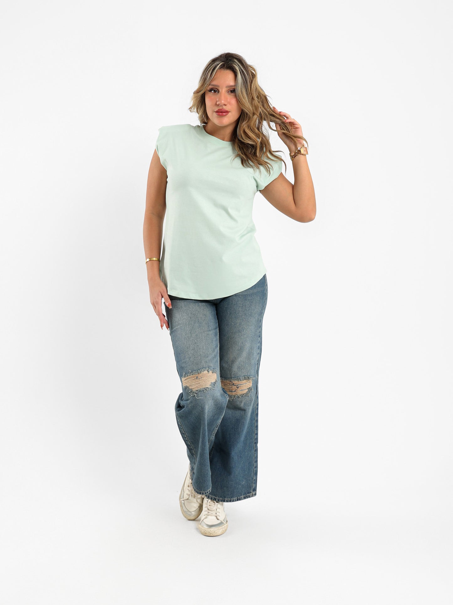 Padded Cap Sleeves Top
