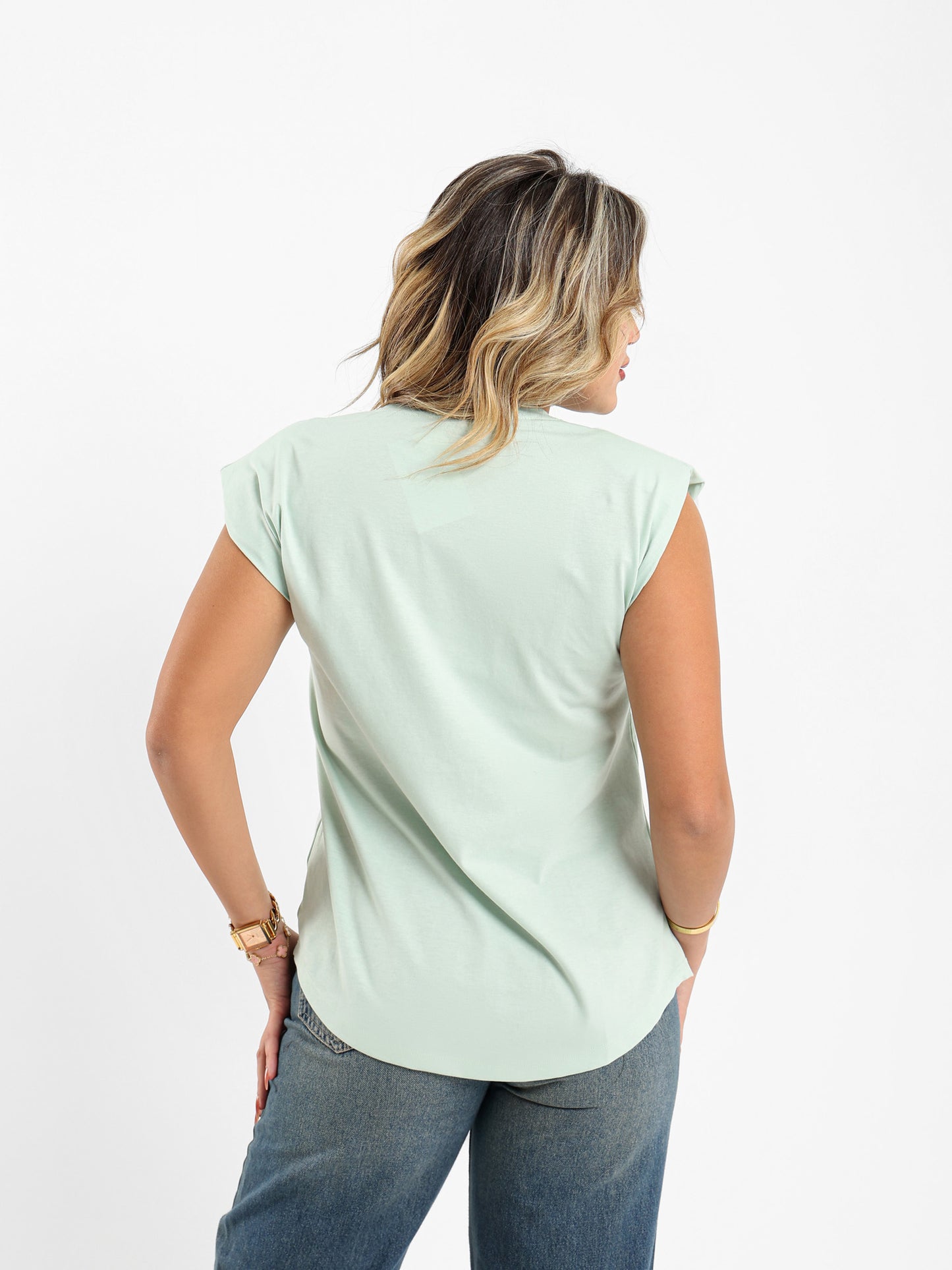 Padded Cap Sleeves Top