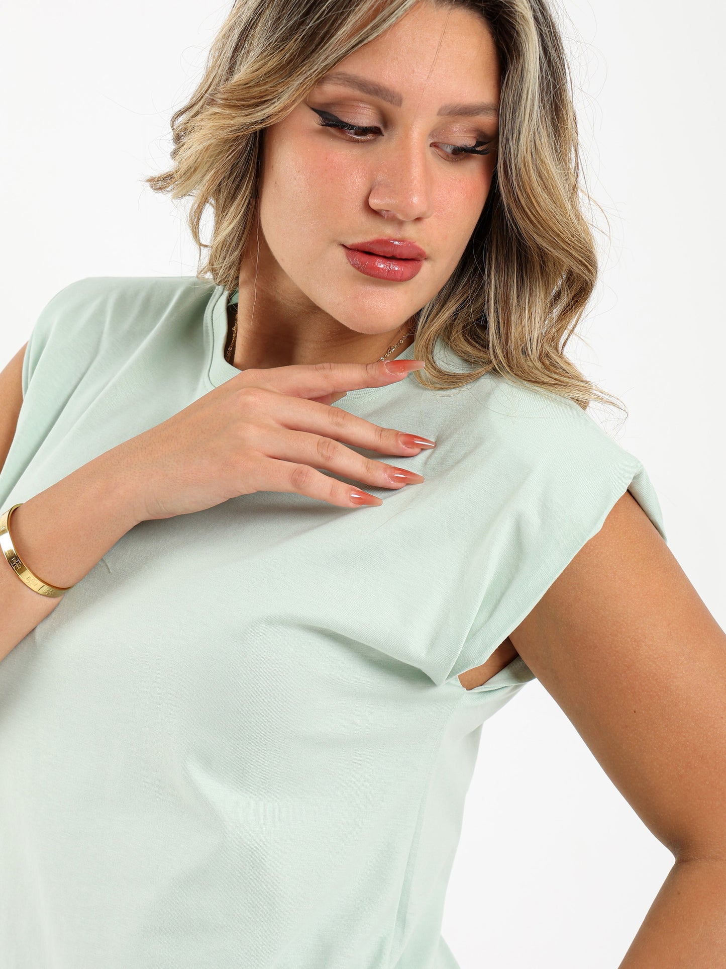 Padded Cap Sleeves Top