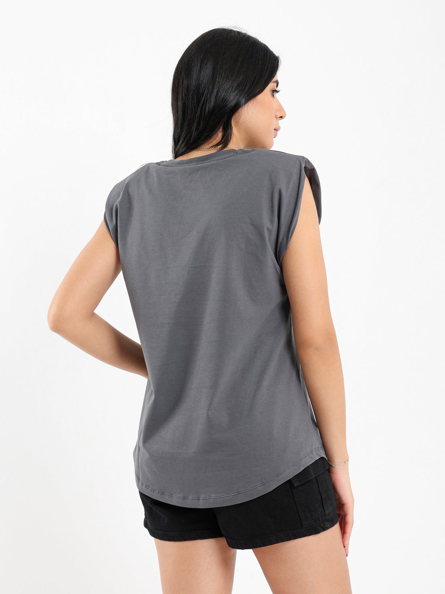 Padded Cap Sleeves Top