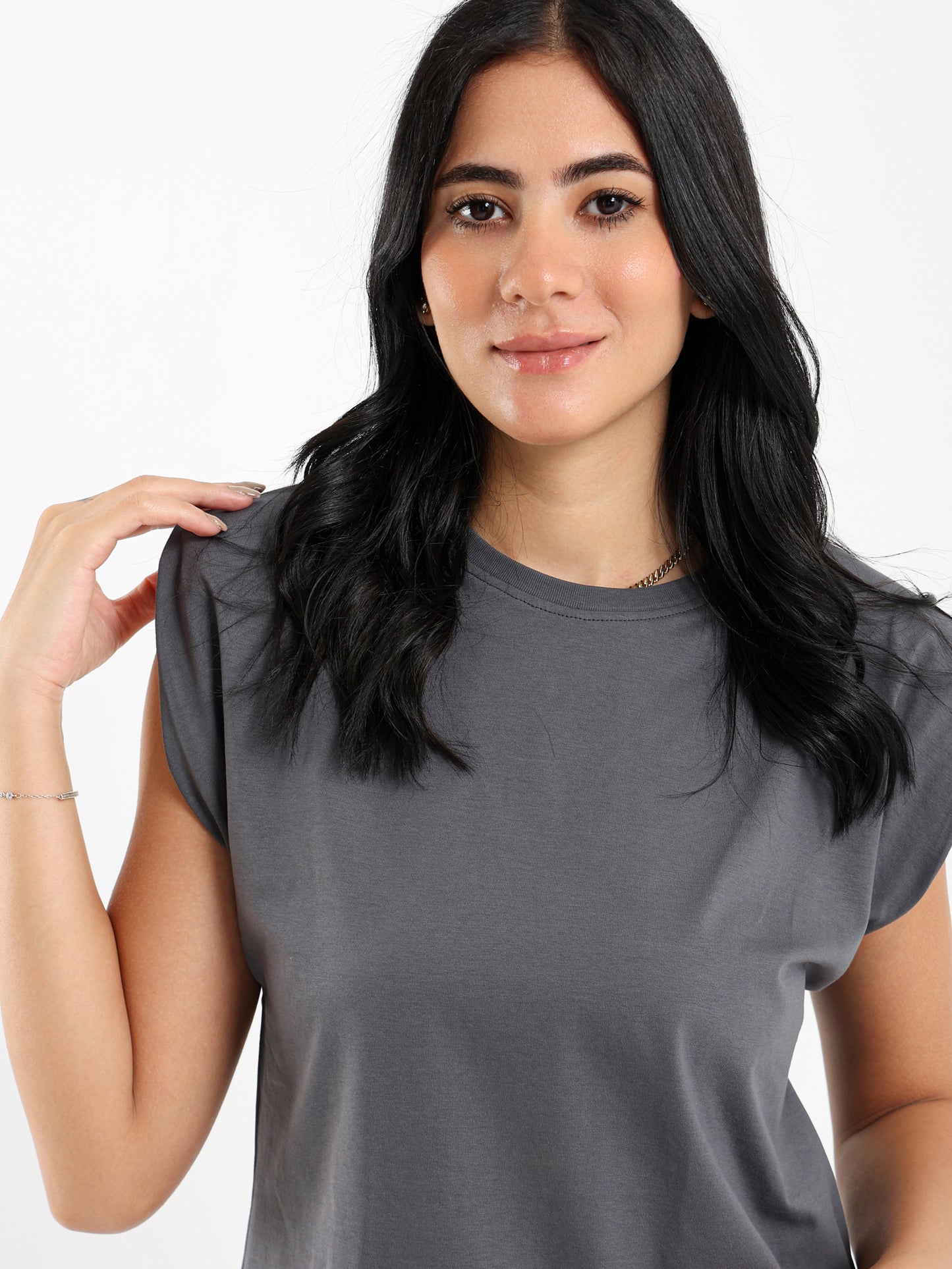 Padded Cap Sleeves Top