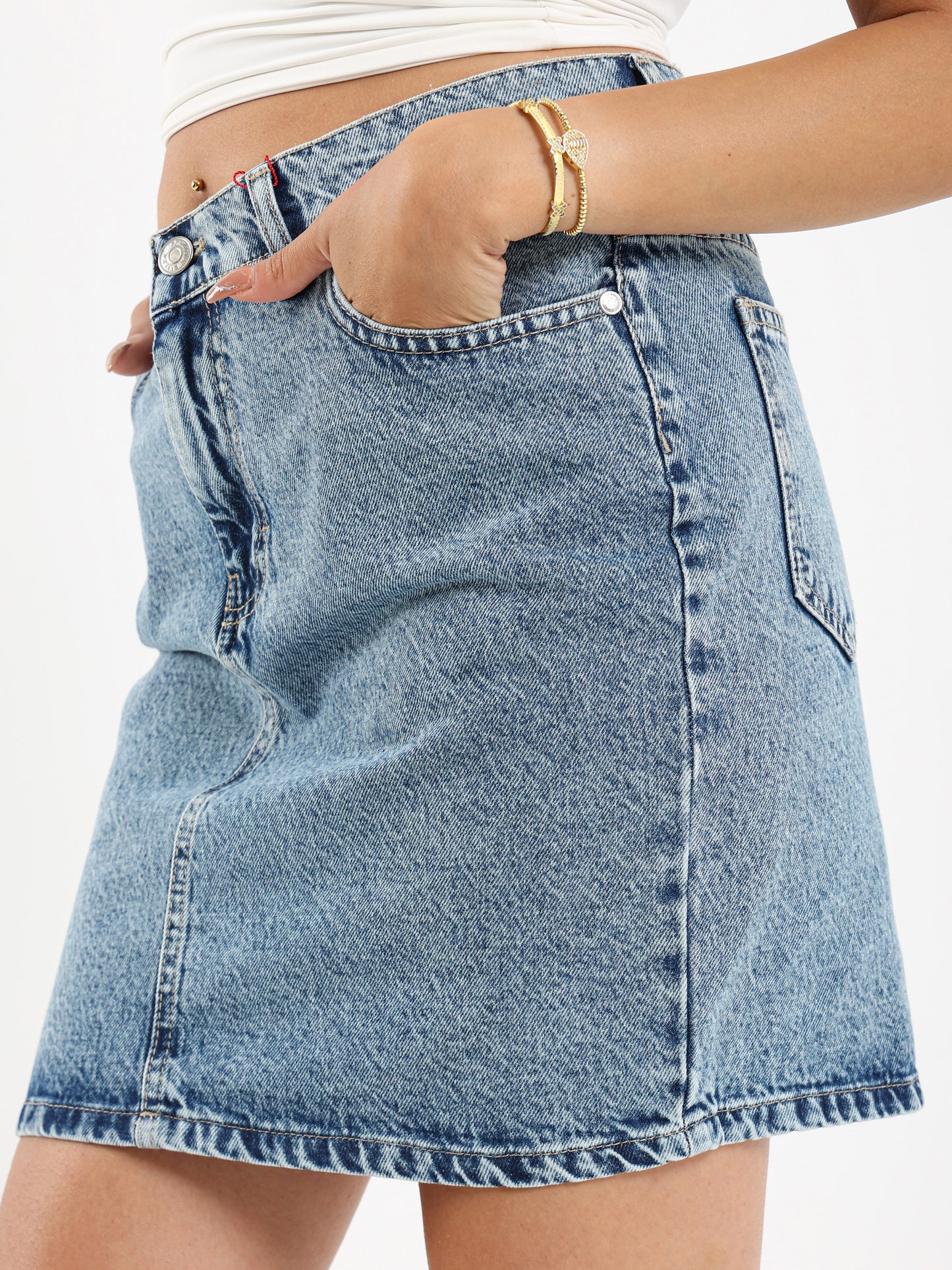Basic Mini Denim Skirt