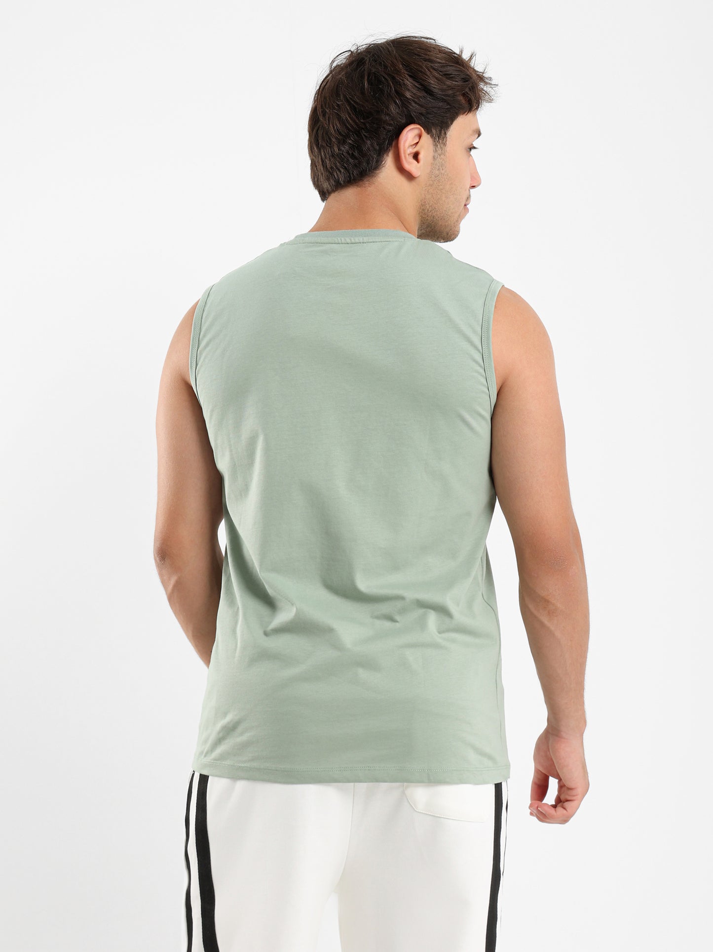 Basic Crew Neck Sleeveless T-Shirt