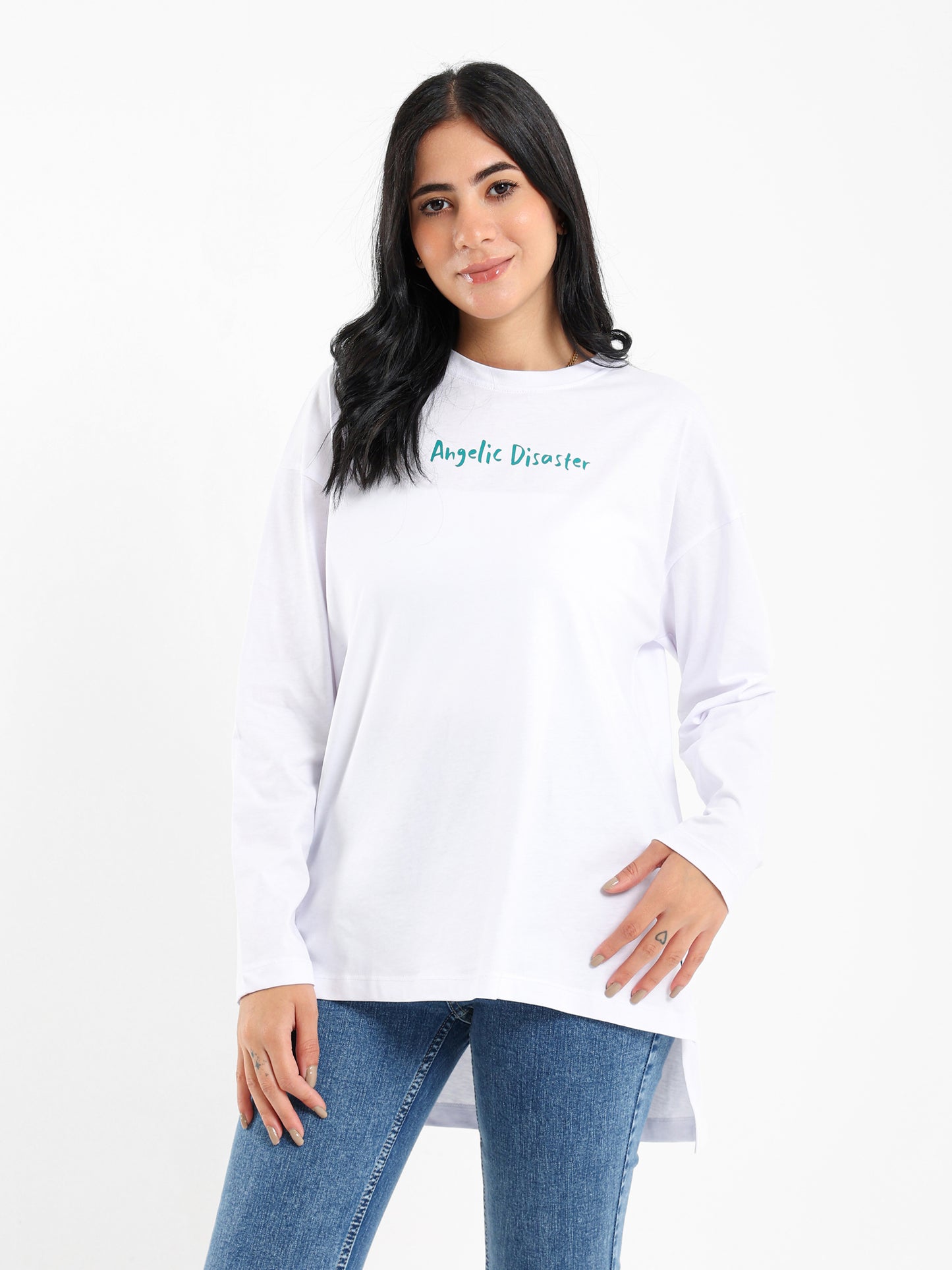 Relaxed Fit Long Sleeves Tee
