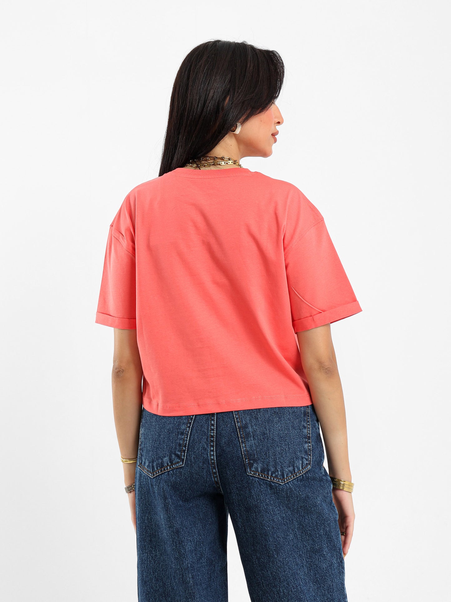 Beach Chair Cropped Printed T-shirt