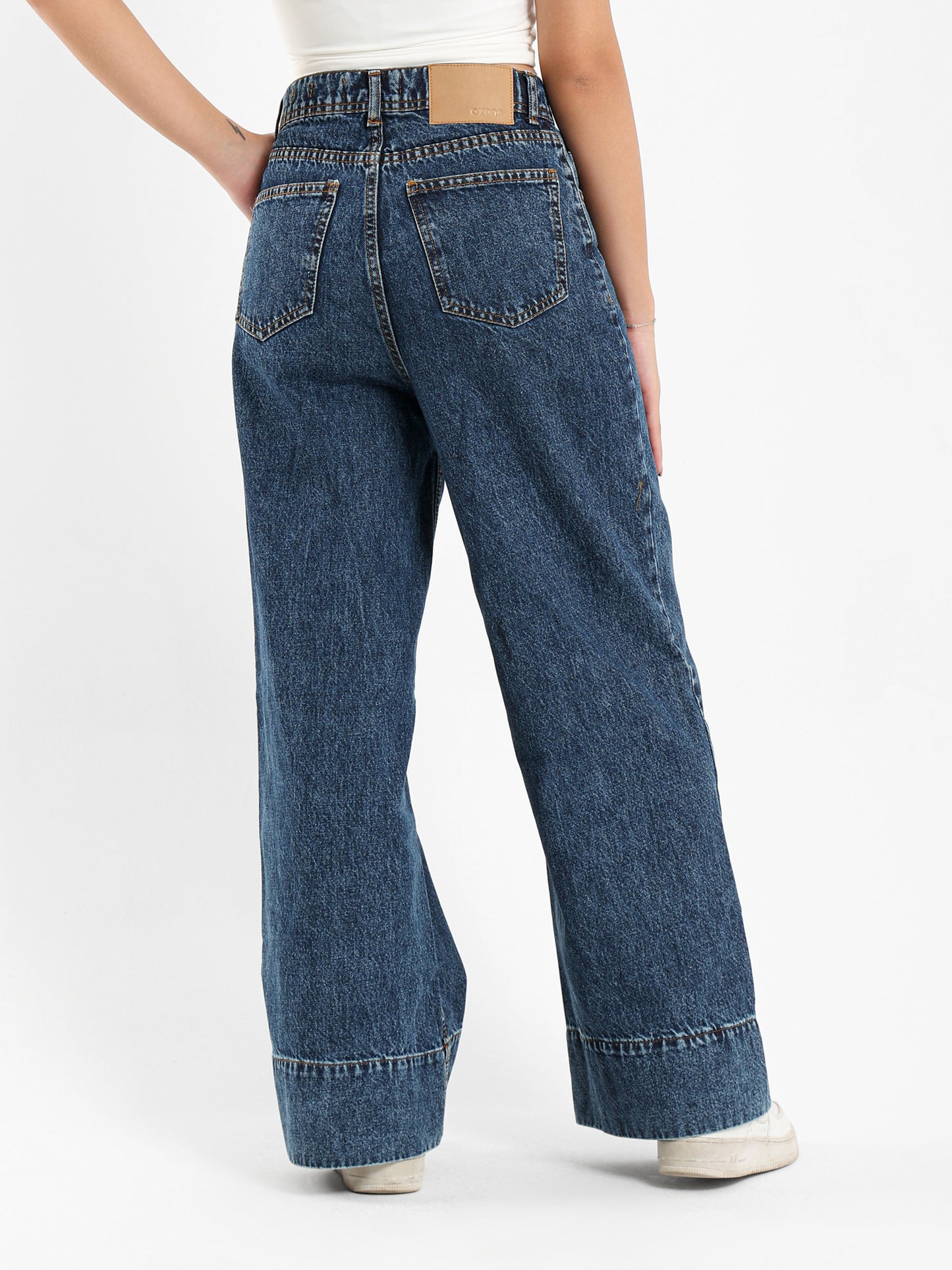 High-Waist Wide-Leg Jeans