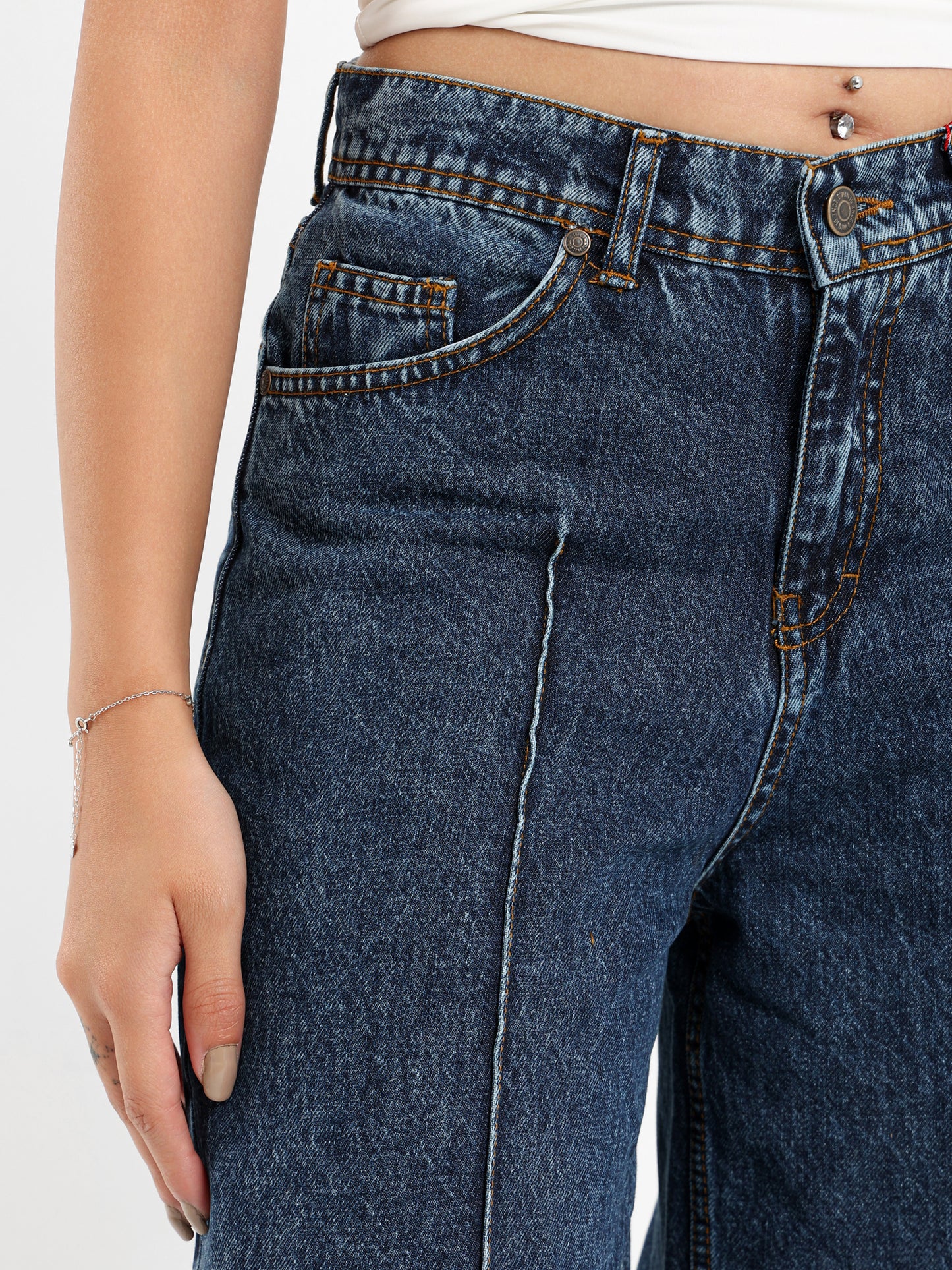 High-Waist Wide-Leg Jeans