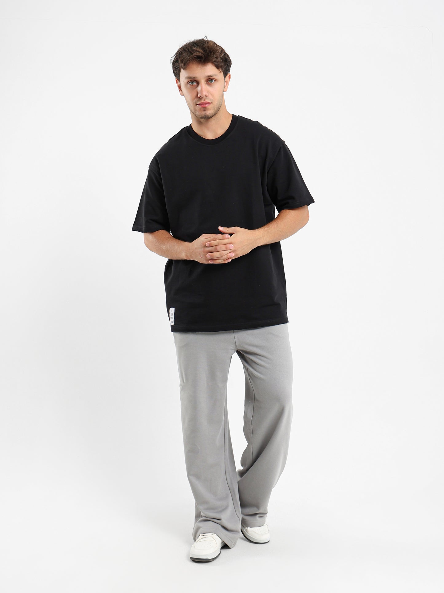 Unfinished Casual Crew Neck Half Sleeve T-shirt