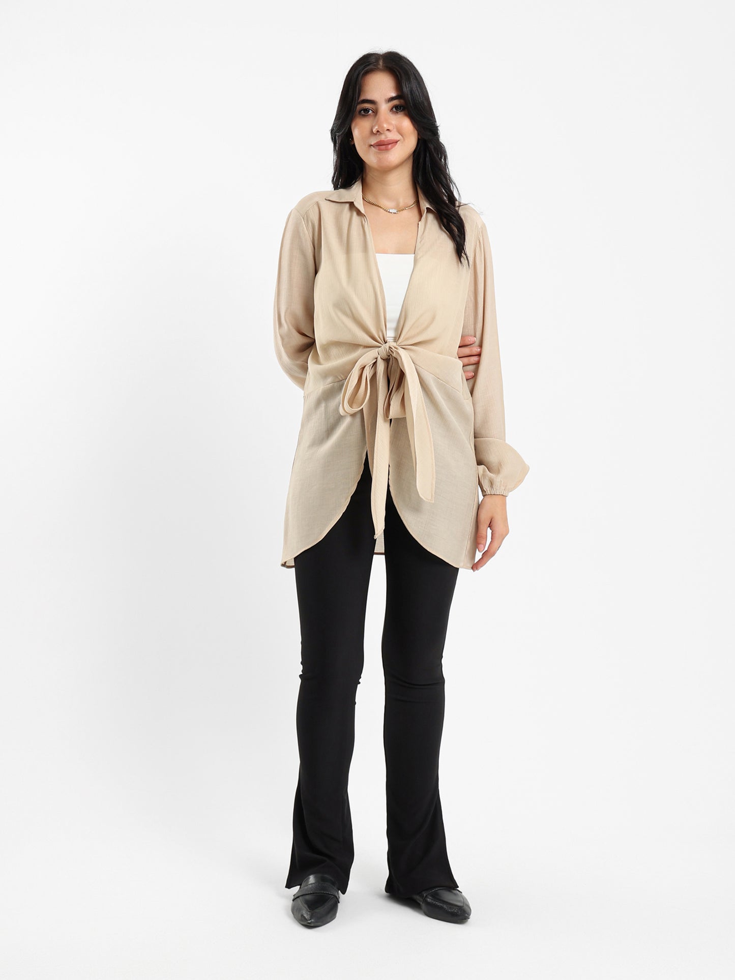 Front Tie Kimono