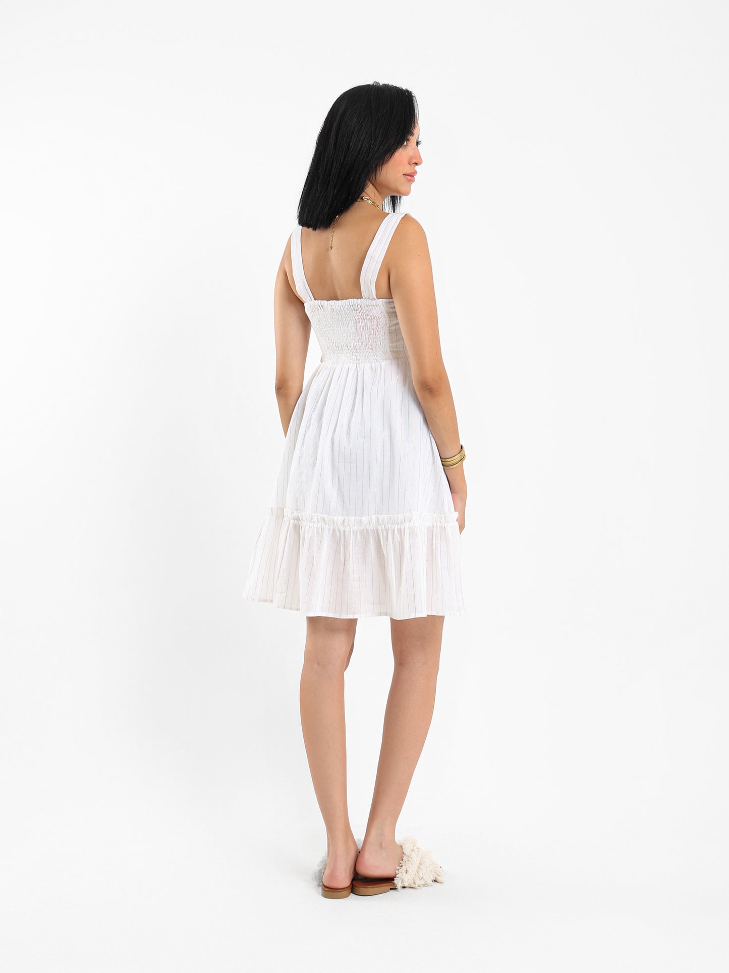 Striped Short Dress