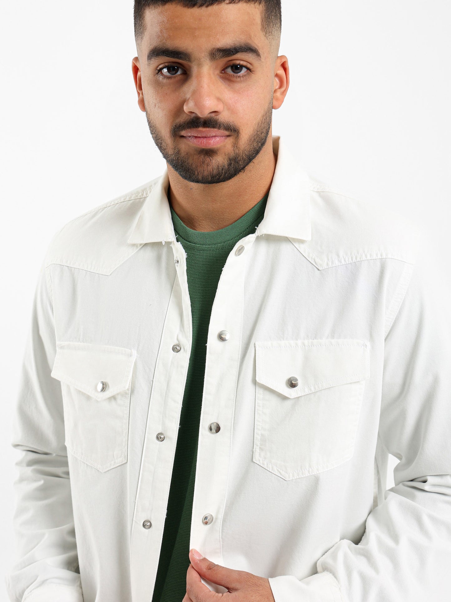 Snap Closure Long Sleeve Shirt