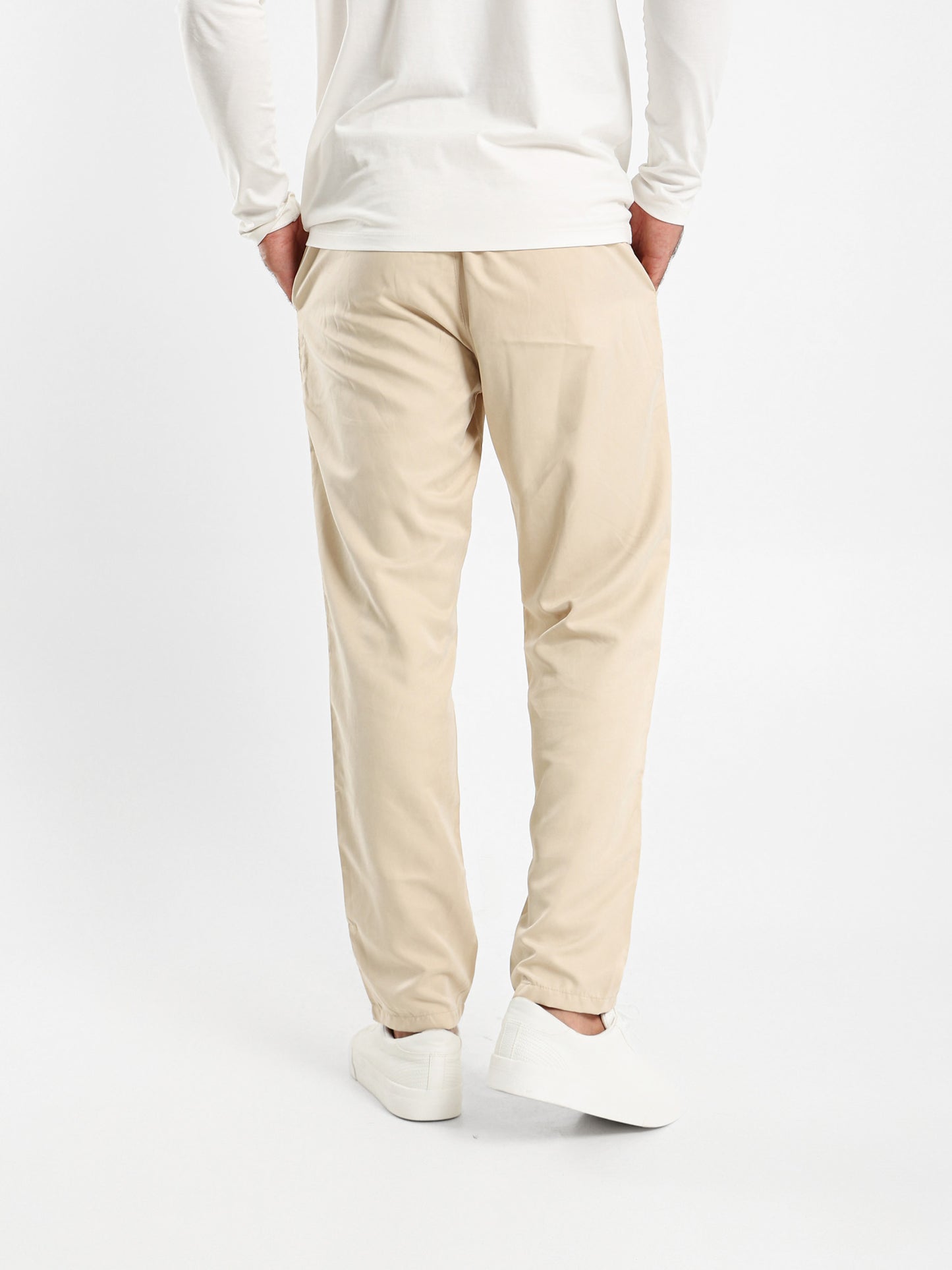 Relaxed Fit Pants with Embedded Cord