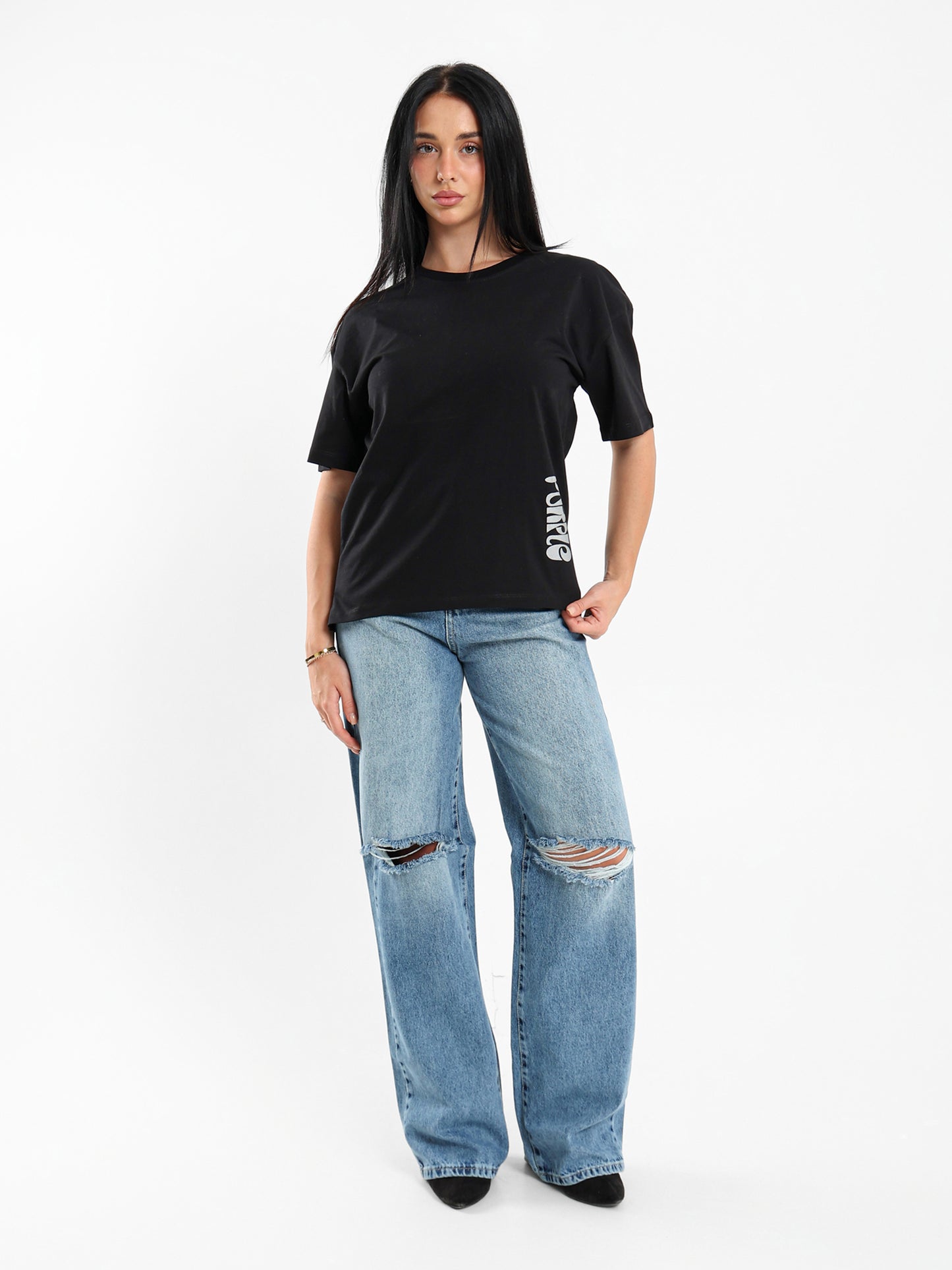 High-Low Loose-Fit T-Shirt