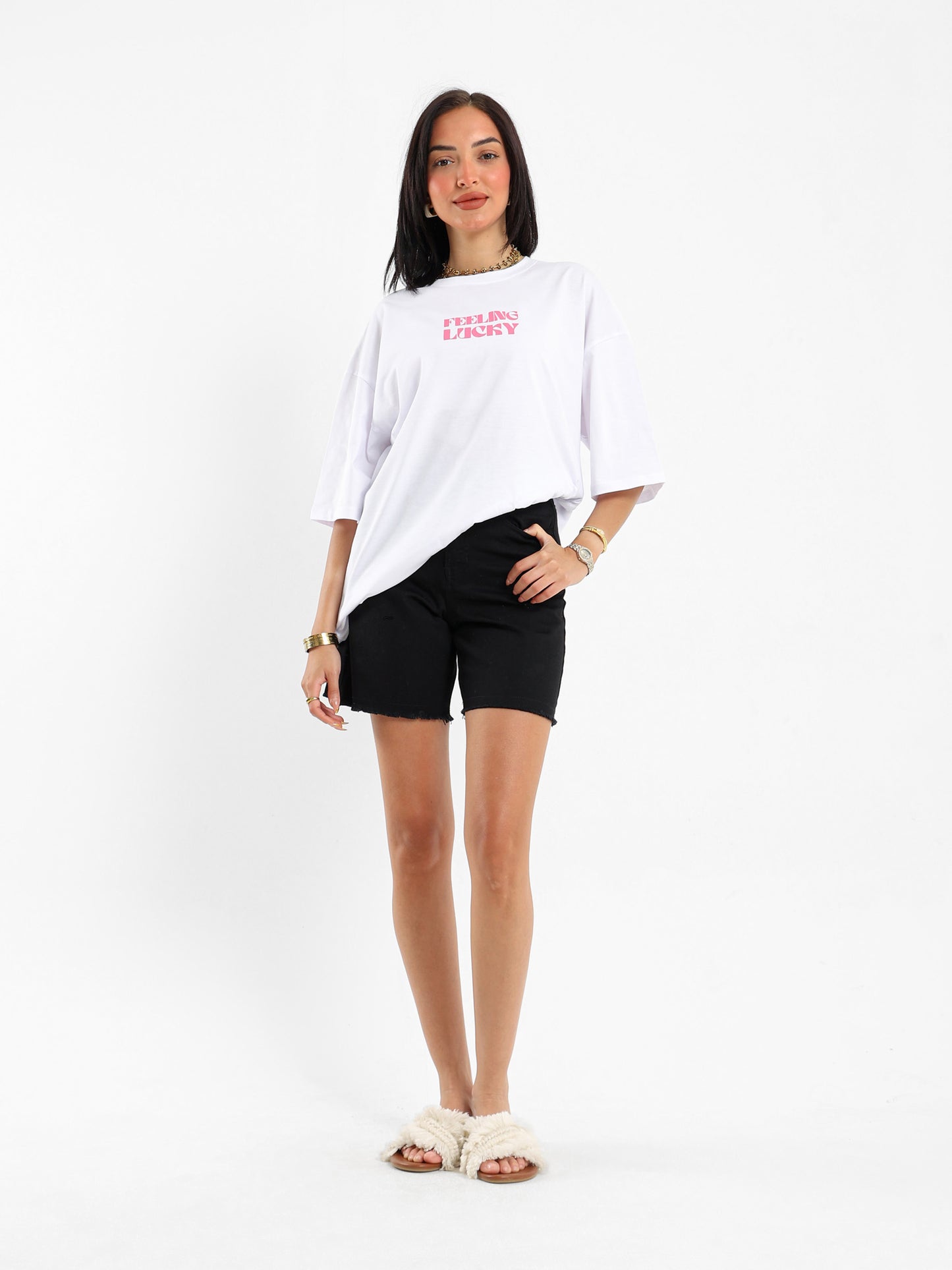 Dice Printed Oversized T-shirt