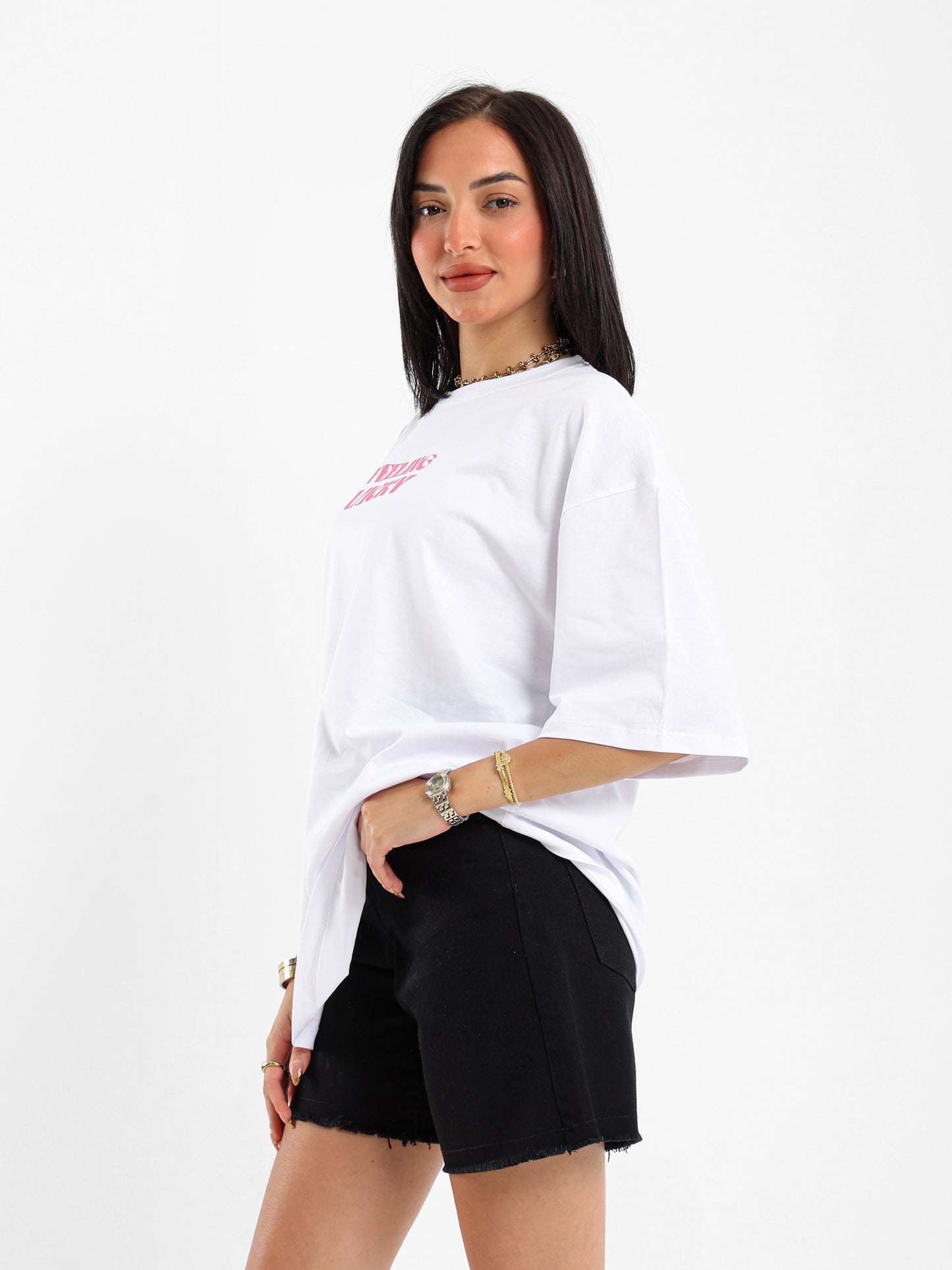 Dice Printed Oversized T-shirt