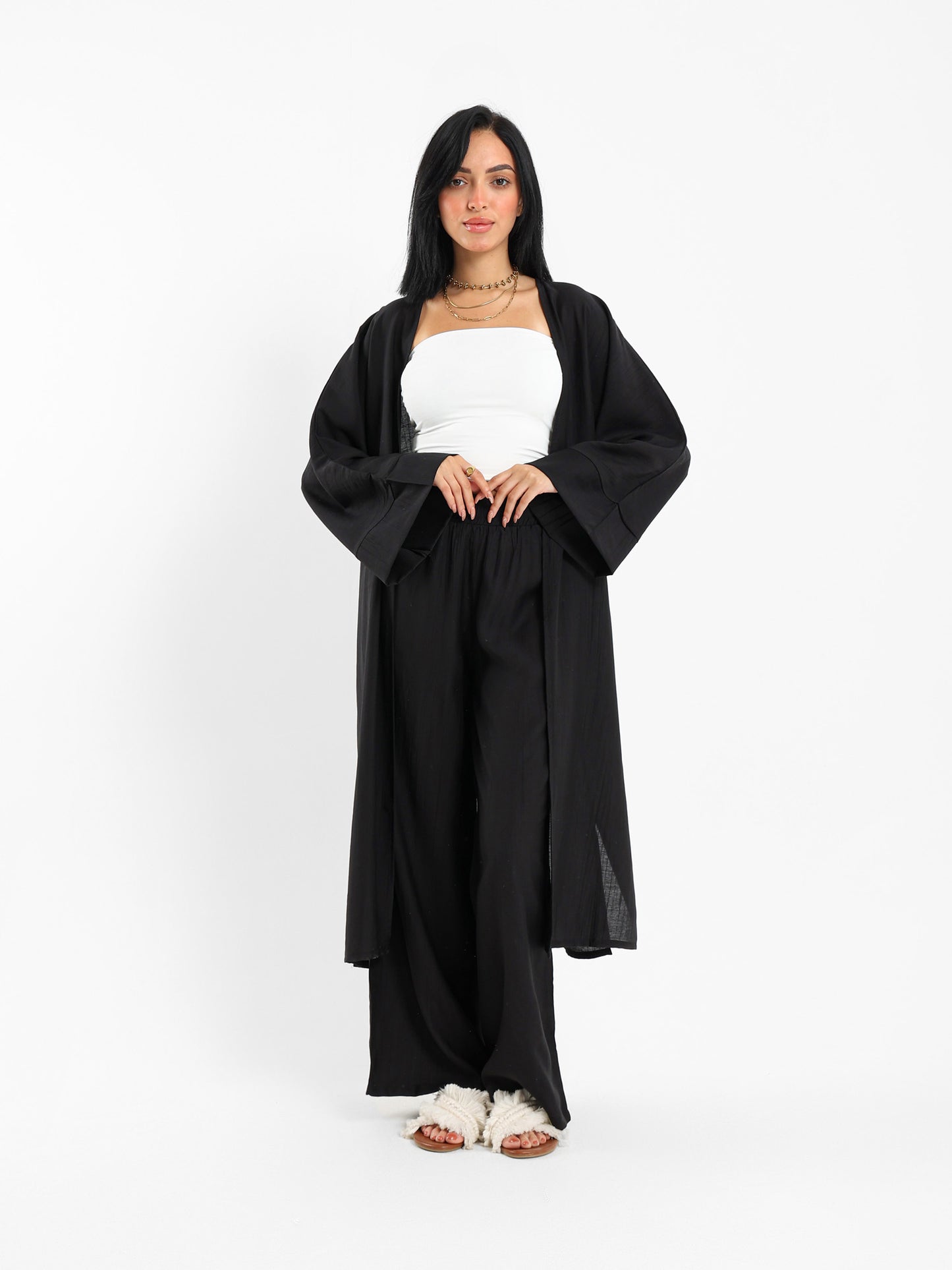 Long Length Opened Kimono