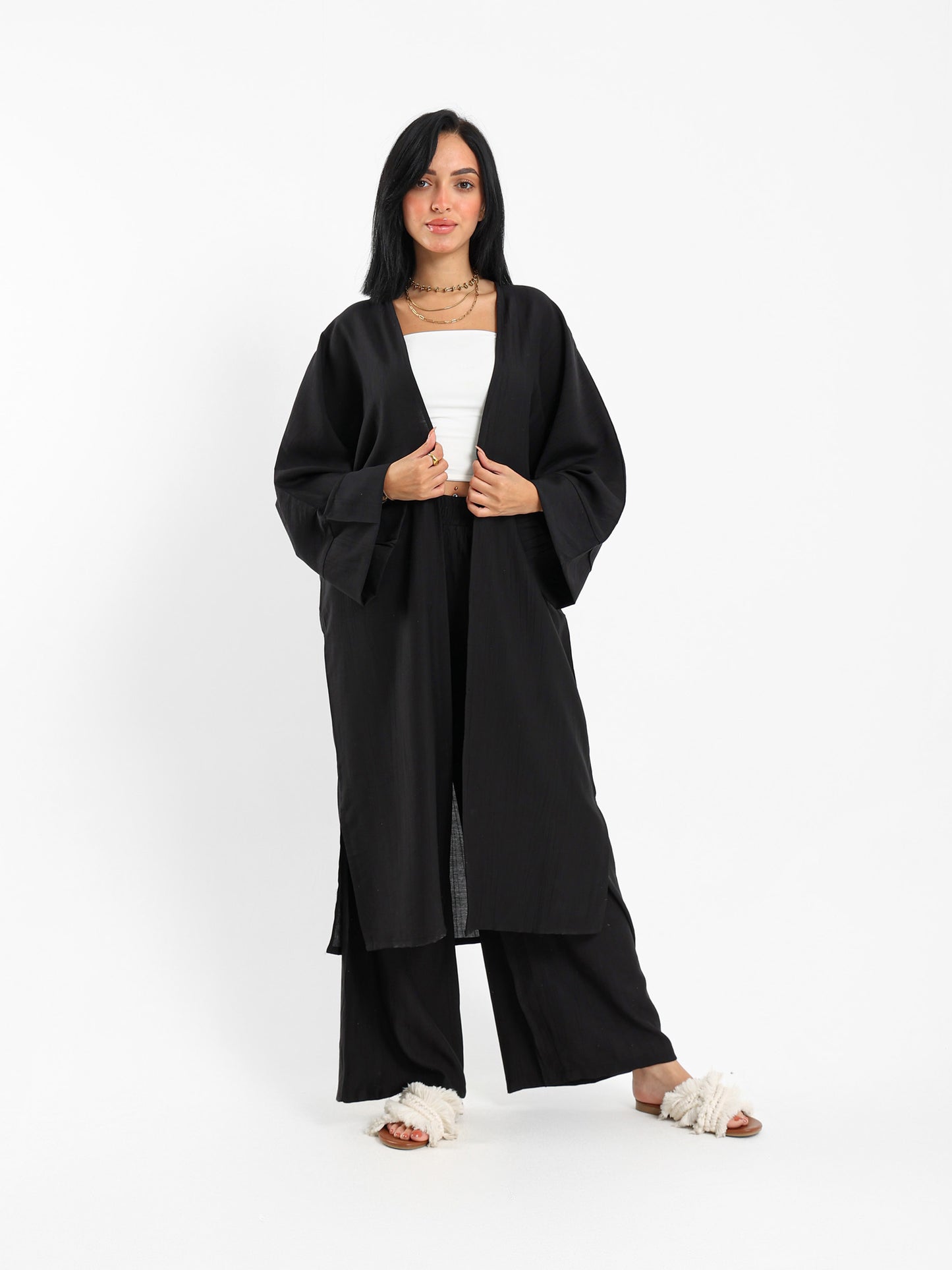 Long Length Opened Kimono