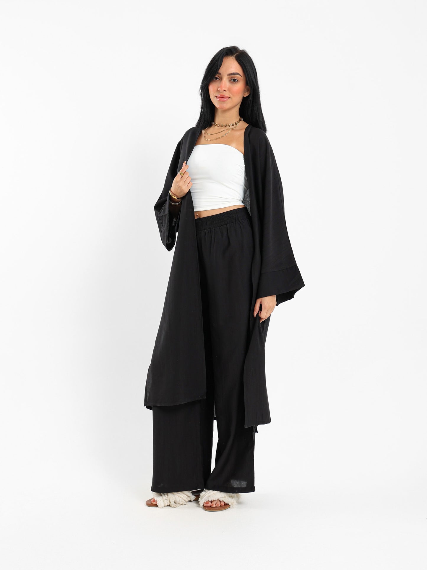Long Length Opened Kimono