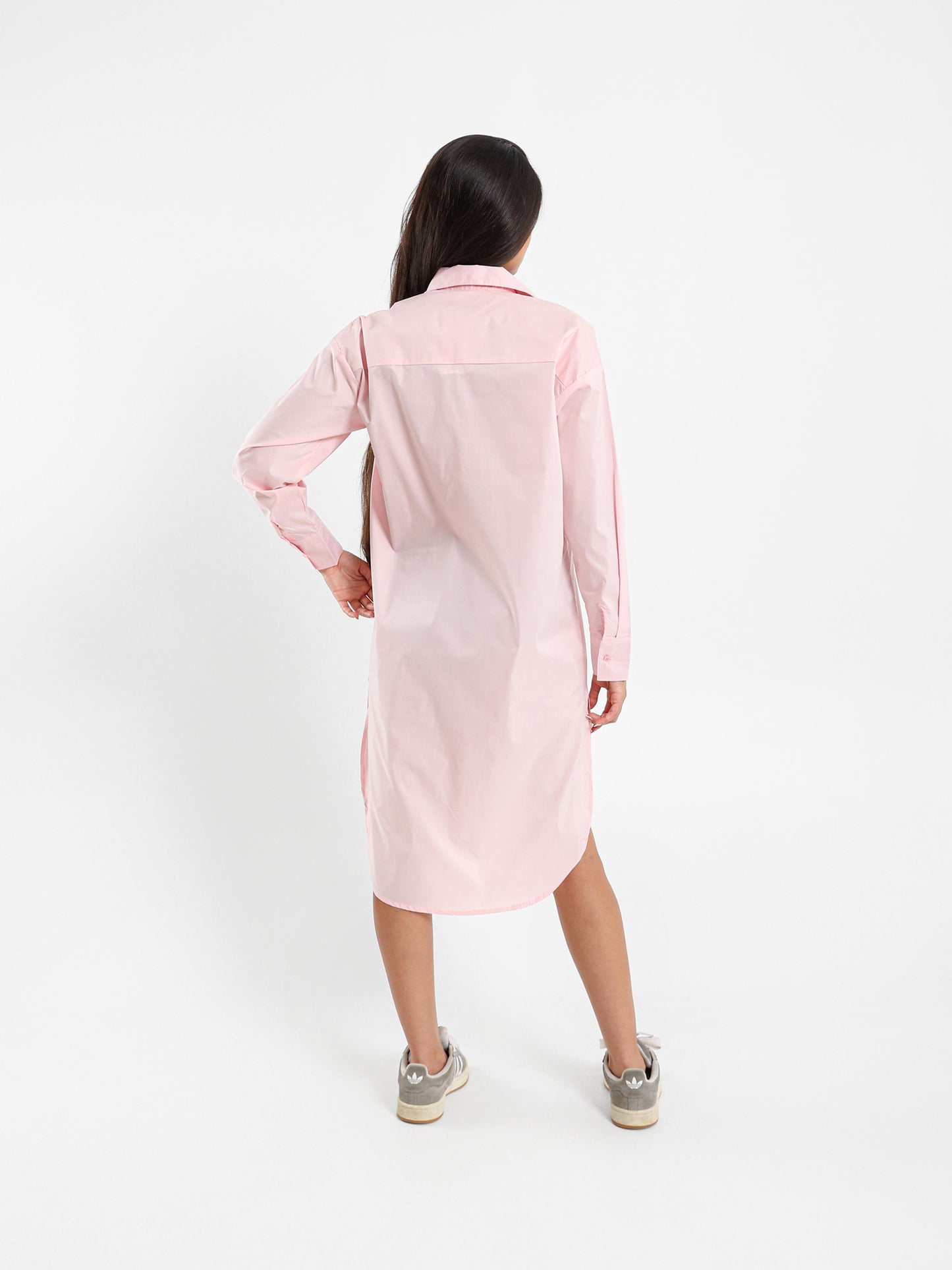 High Low Midi Shirt Dress