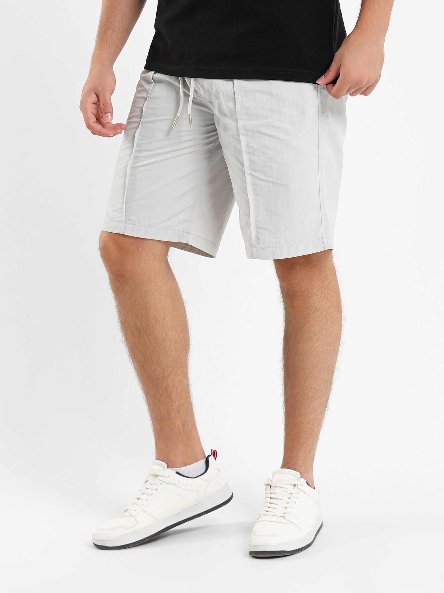 Woven Short With Front Crease