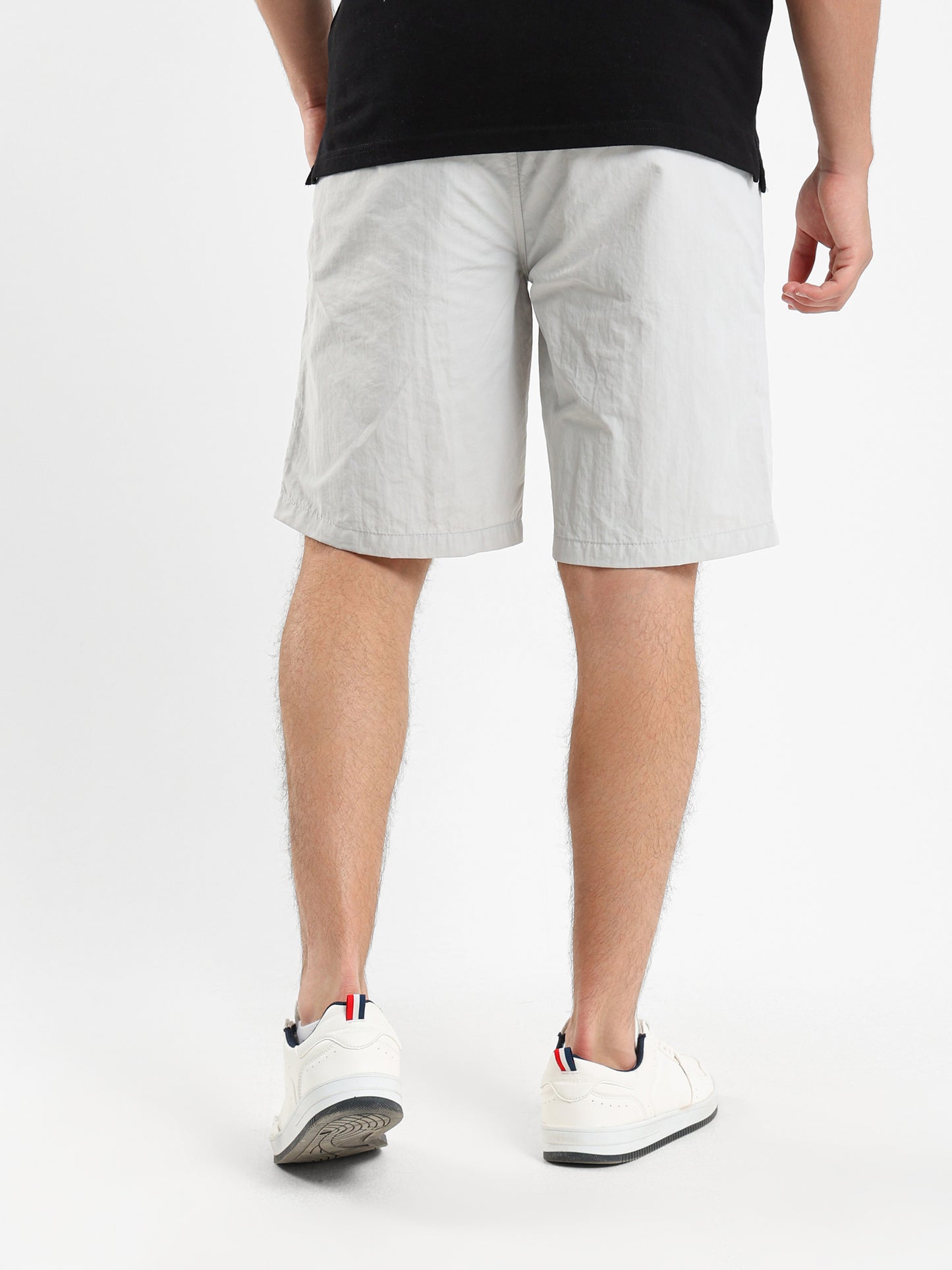 Woven Short With Front Crease