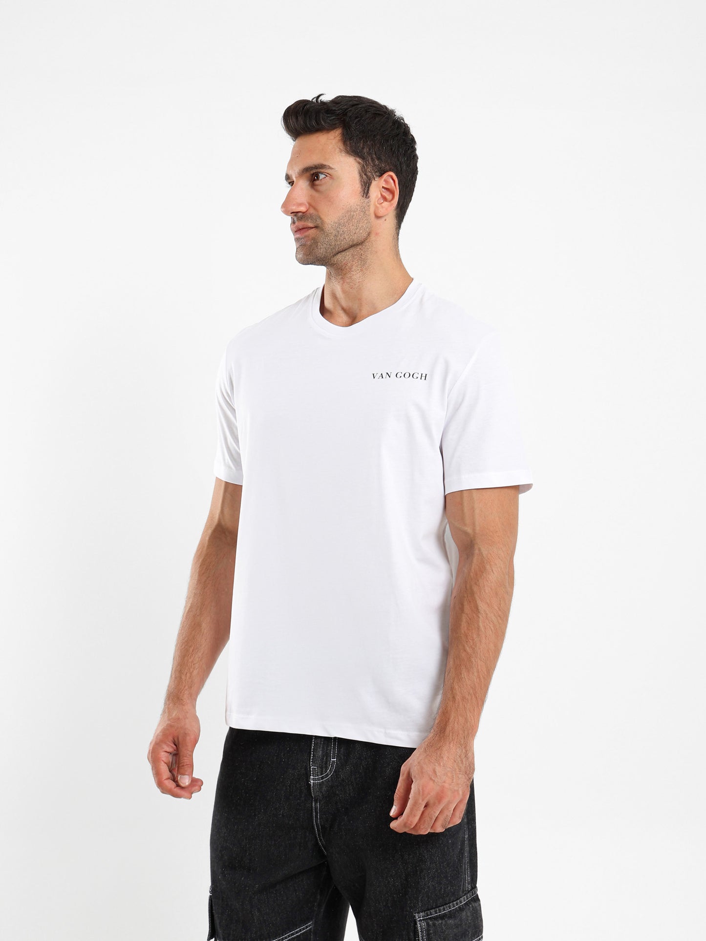 R-Neck Half Sleeve Printed T-Shirt