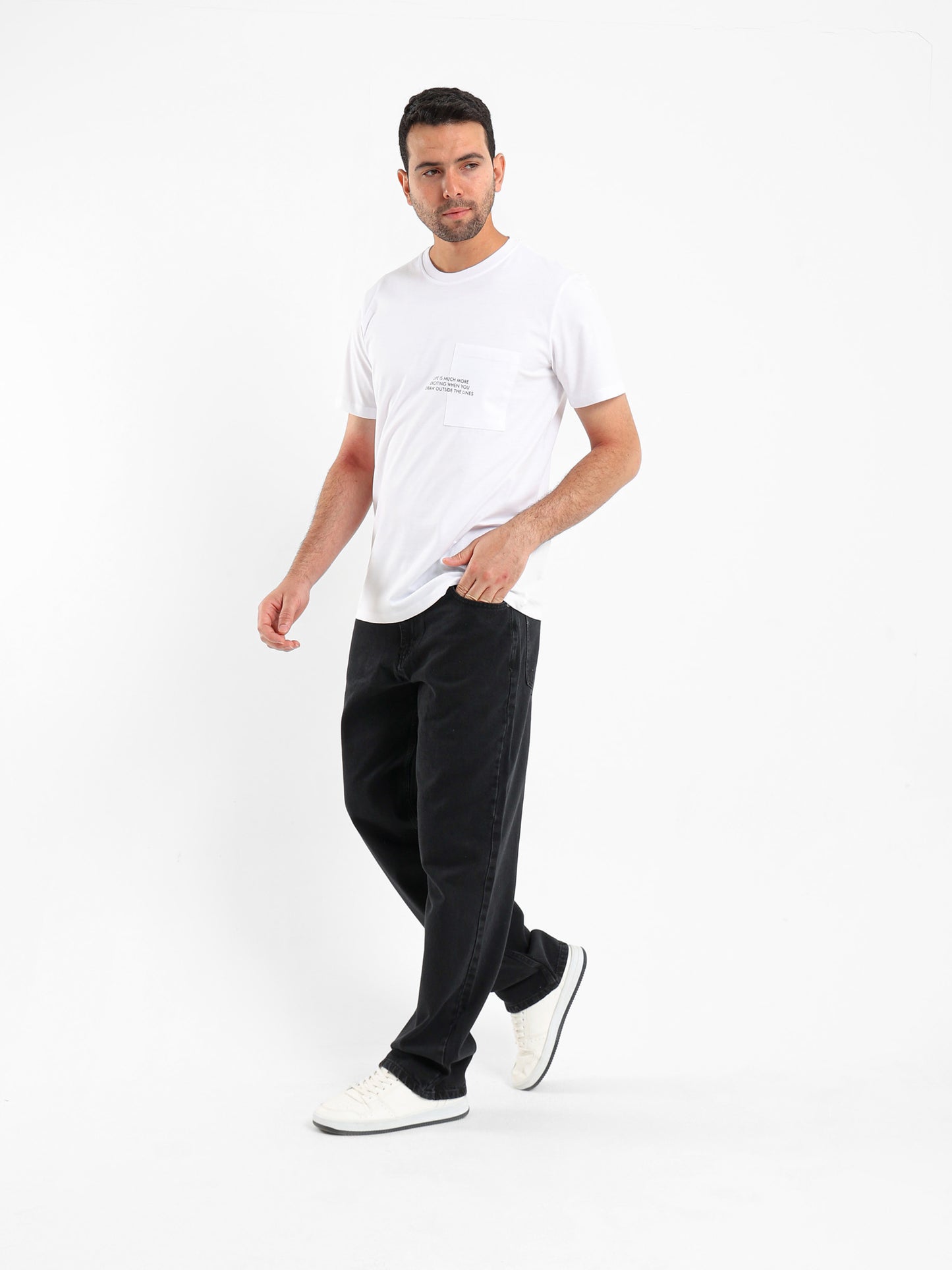 Chest Printed Pocket T-Shirt