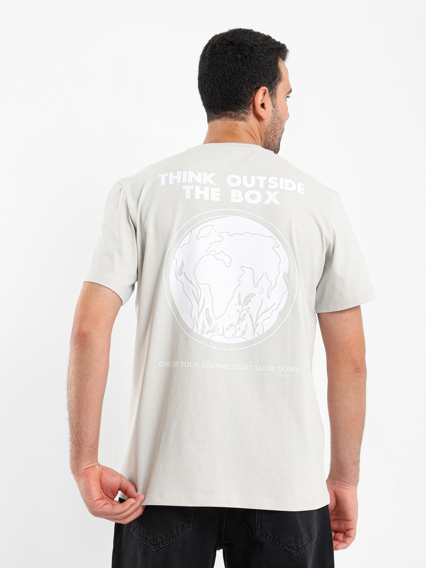 Think Outside The Box Printed T-Shirt