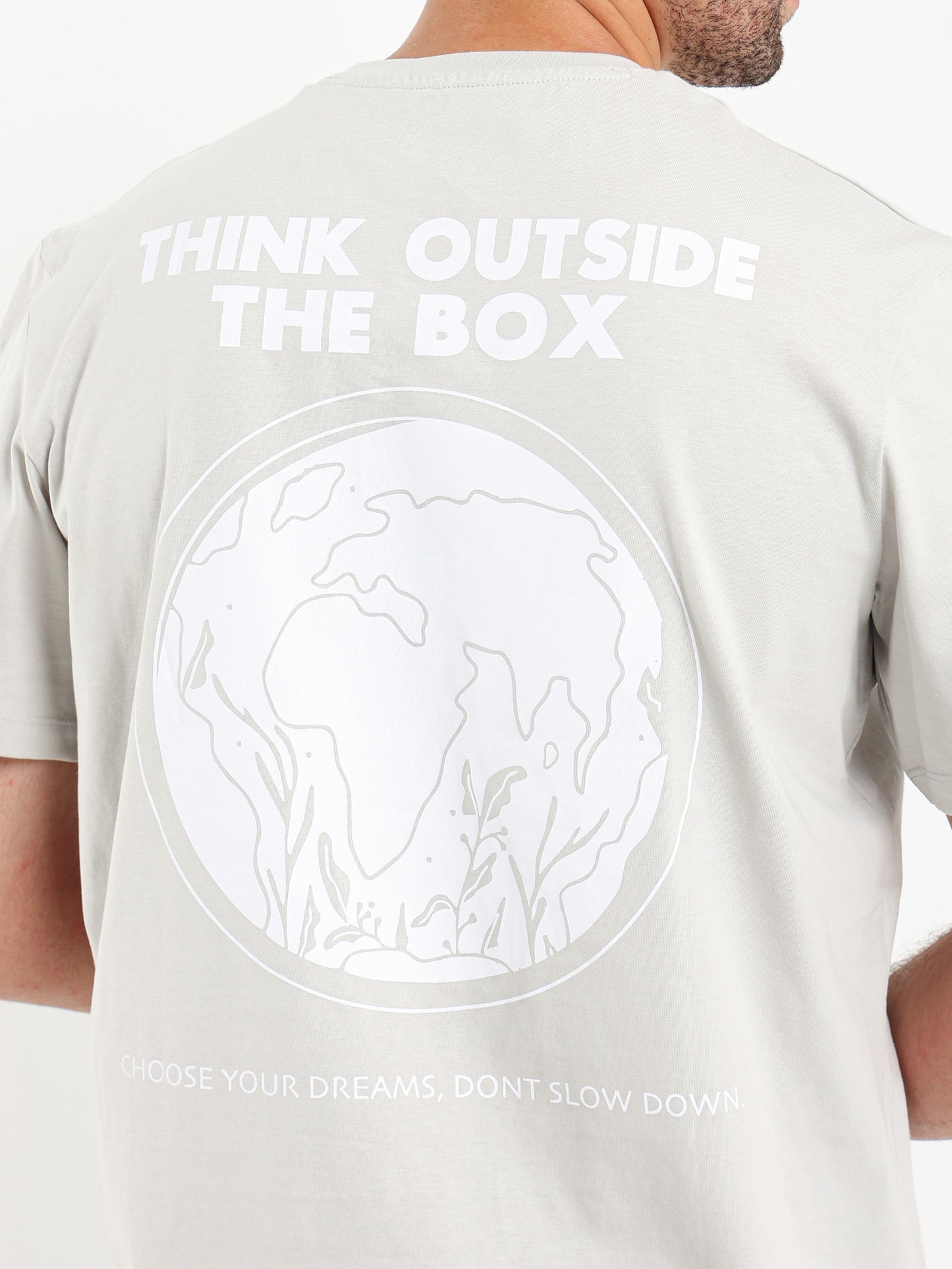 Think Outside The Box Printed T-Shirt