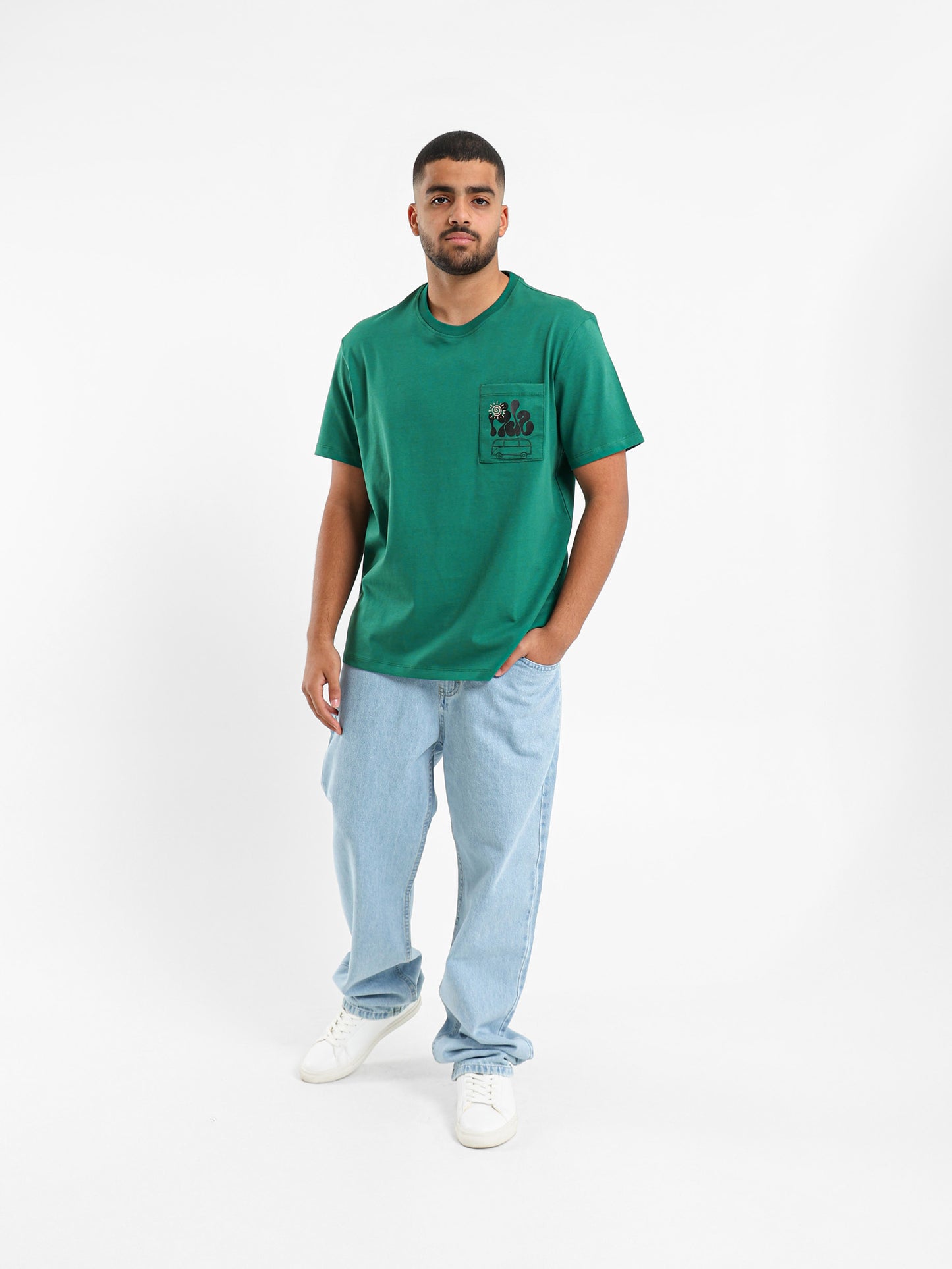 Printed Chest Pocket T-Shirt
