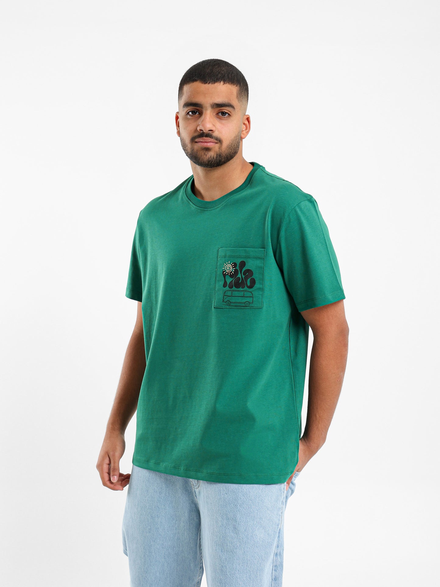 Printed Chest Pocket T-Shirt