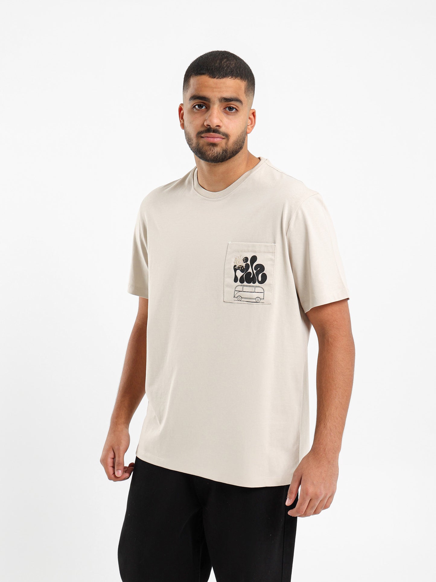 Printed Chest Pocket T-Shirt