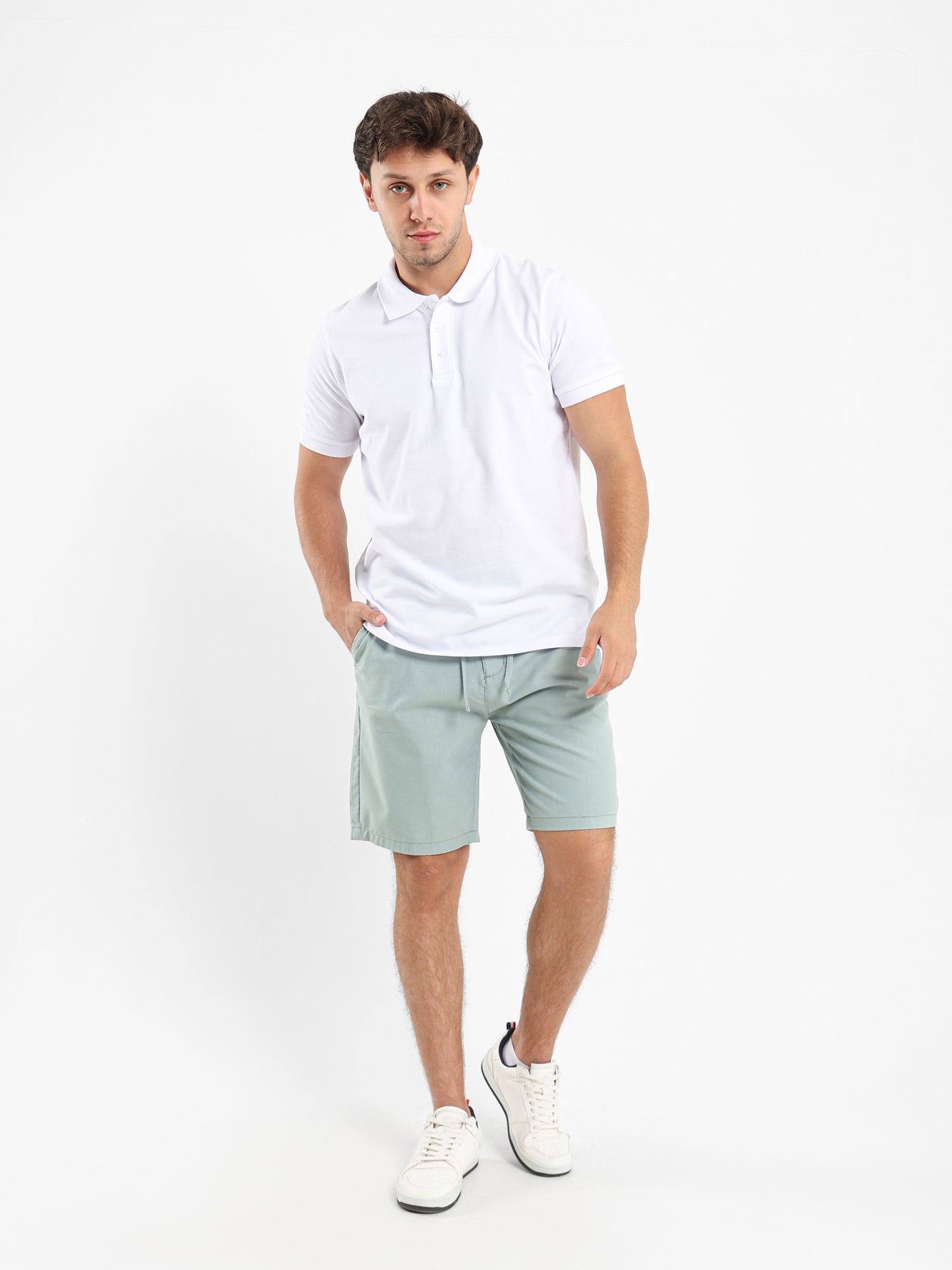 Regular Fit Linen Shorts