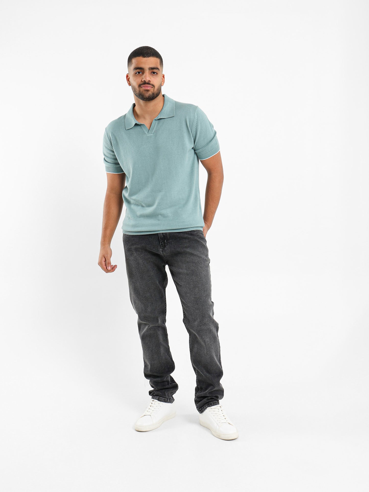V-neck Polo Shirt
