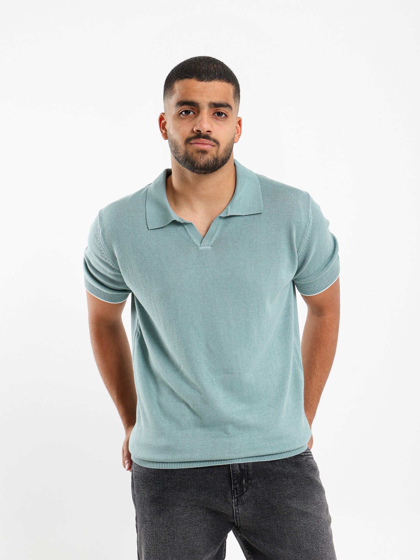 V-neck Polo Shirt