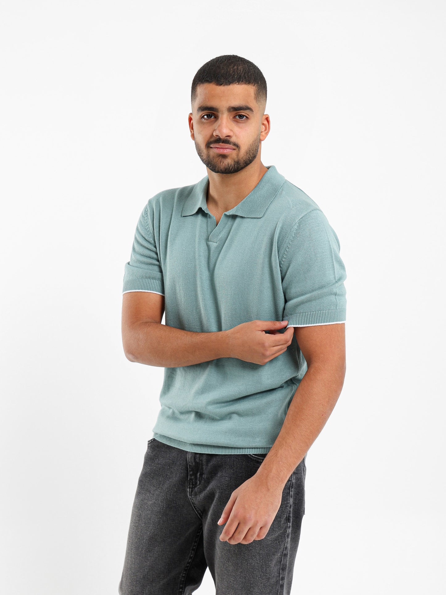 V-neck Polo Shirt