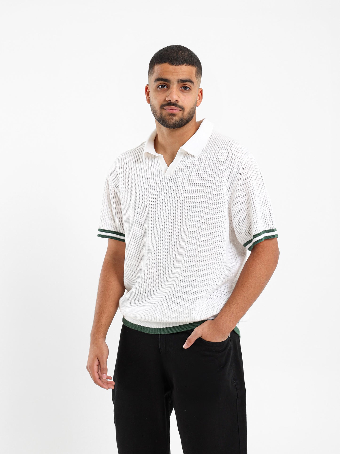 V-neck Polo Shirt