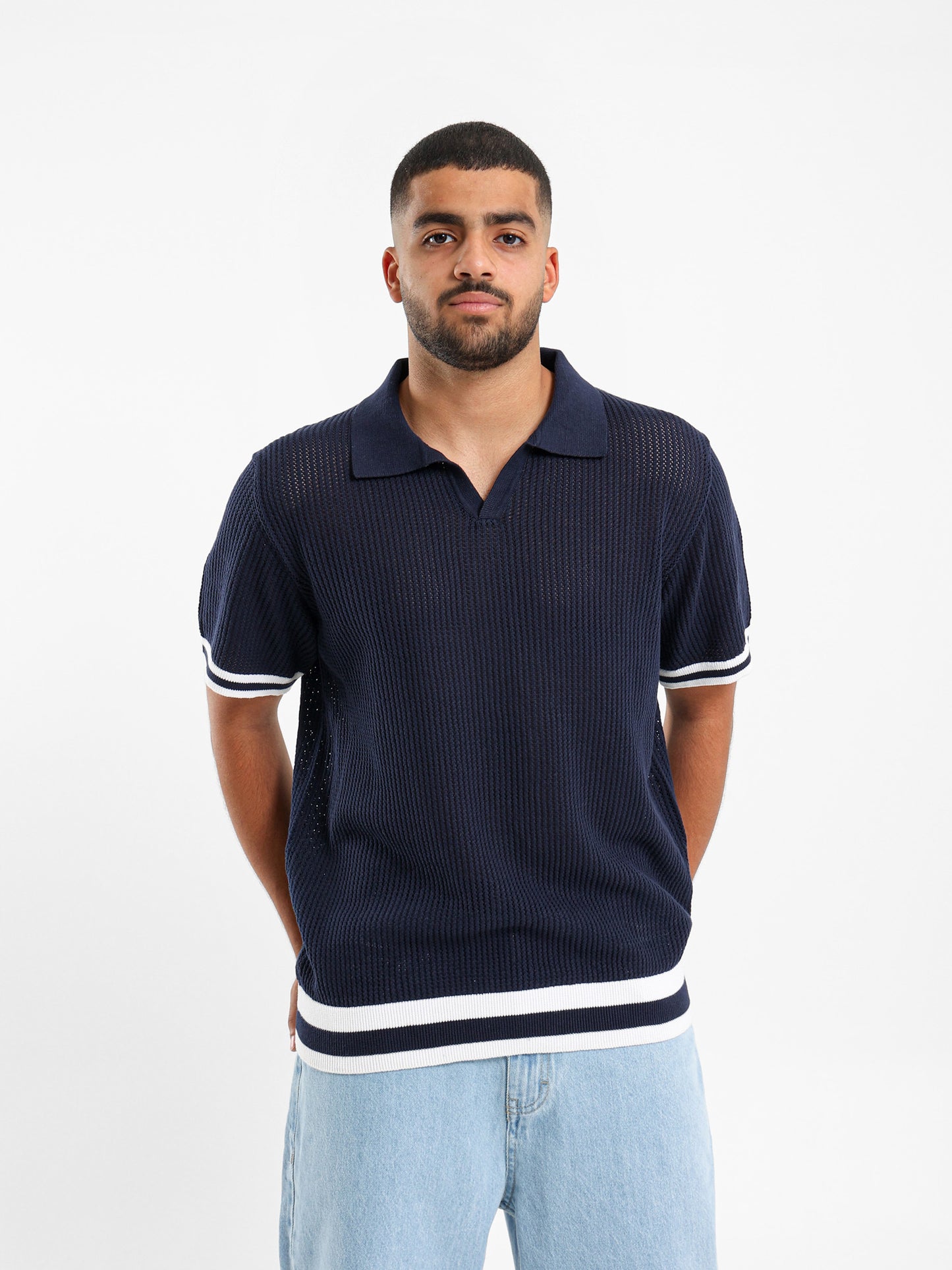 V-neck Polo Shirt